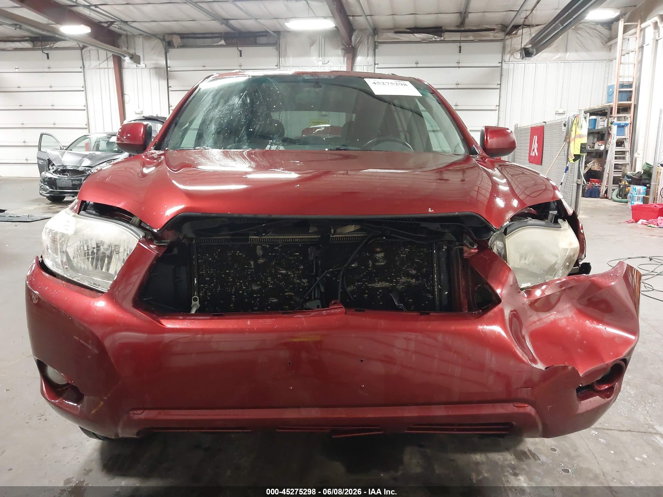 2010 Toyota Highlander Se V6 Red vin: 5TDJK3EH7AS025765