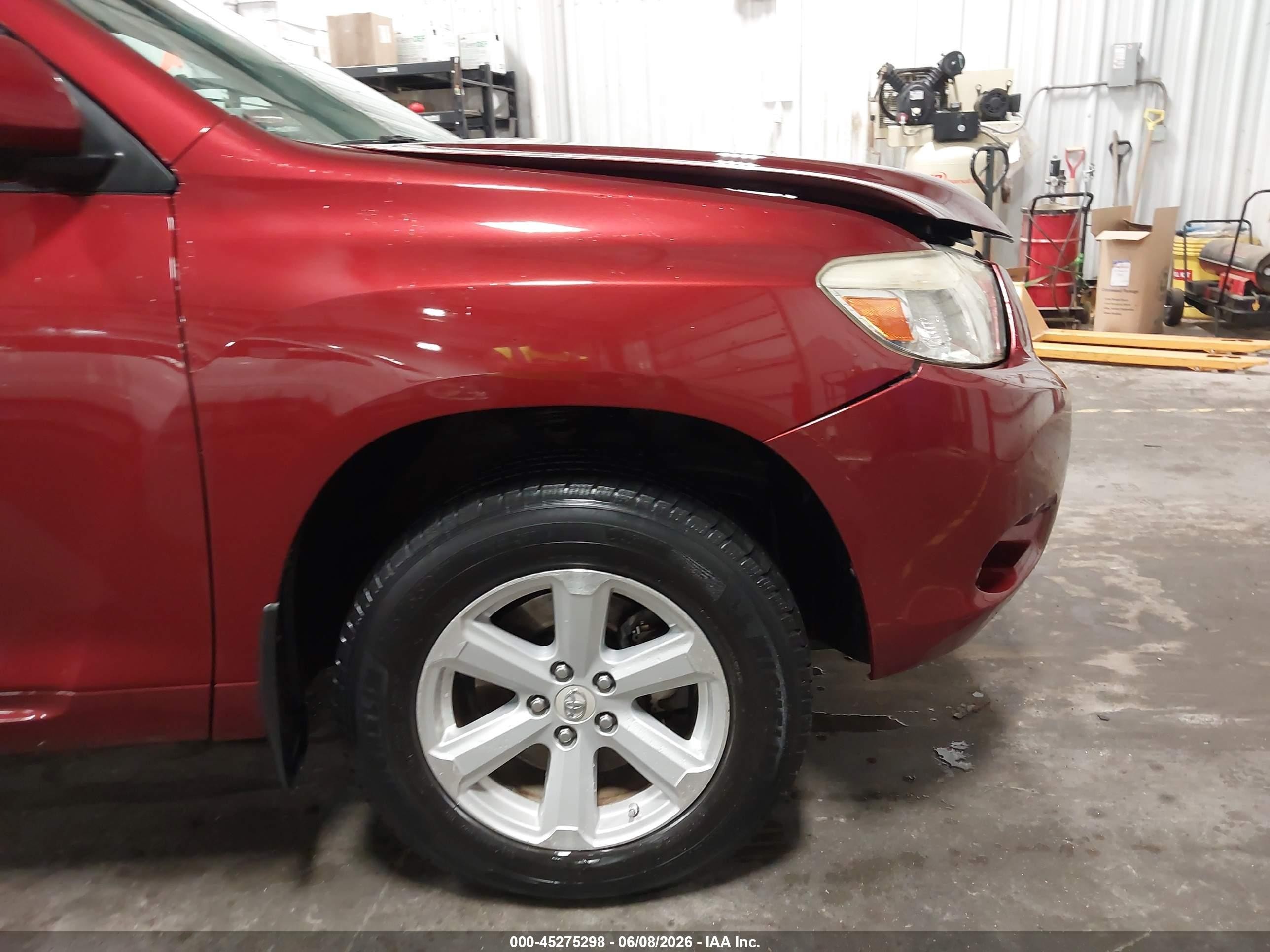 2010 Toyota Highlander Se V6 Red vin: 5TDJK3EH7AS025765