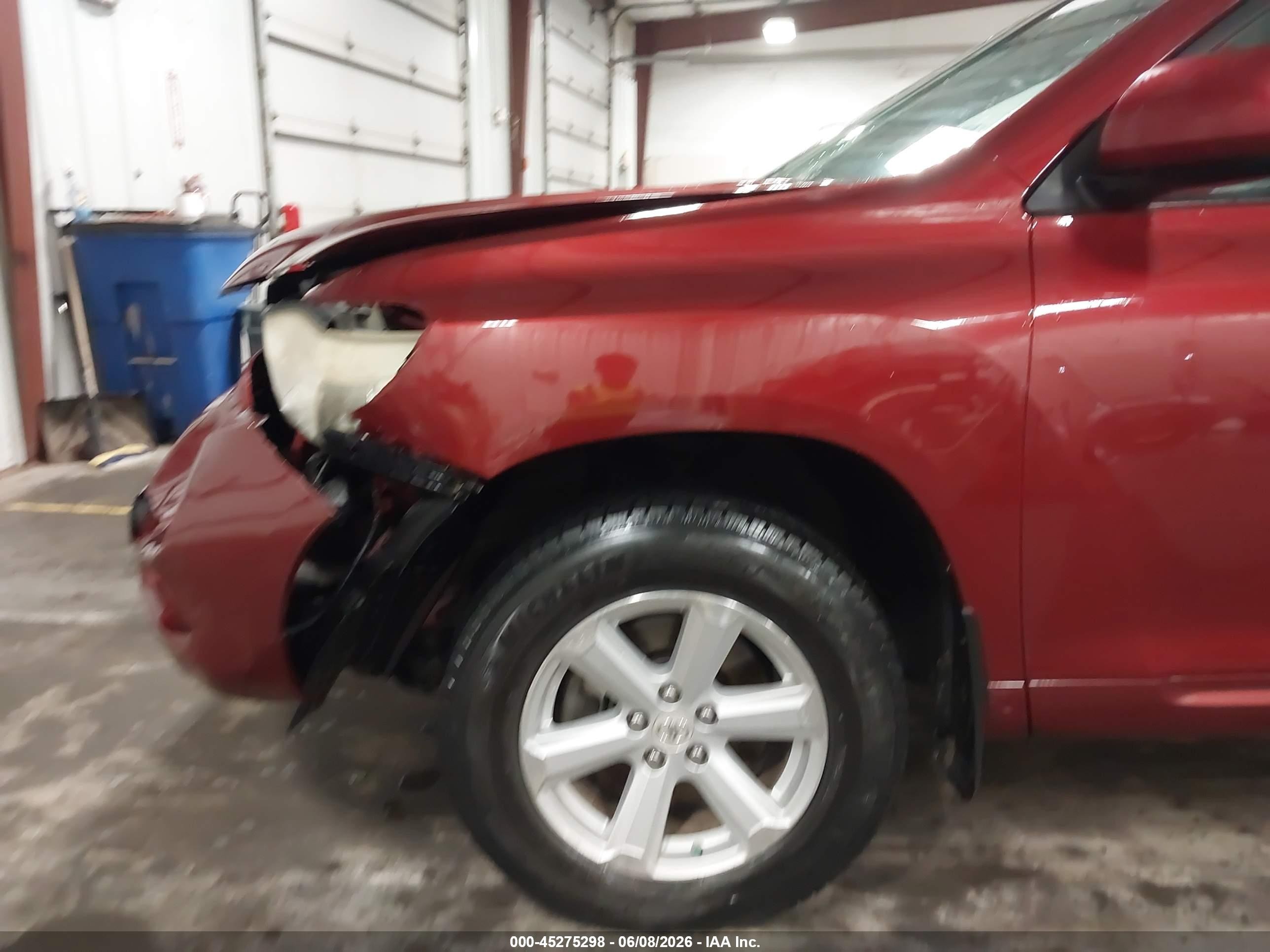 2010 Toyota Highlander Se V6 Red vin: 5TDJK3EH7AS025765