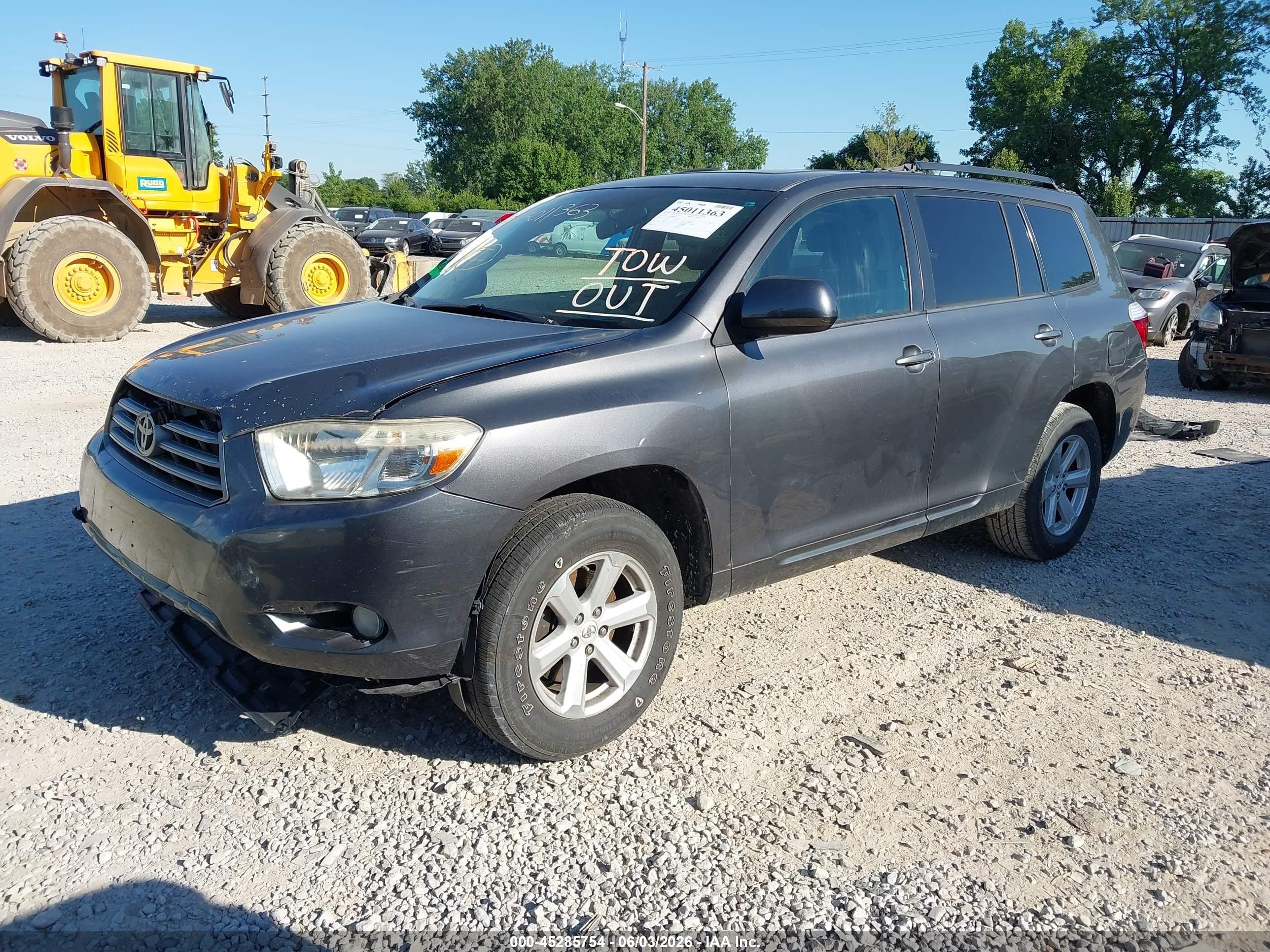 2010 Toyota Highlander Se V6 Gray vin: 5TDJK3EH7AS037723