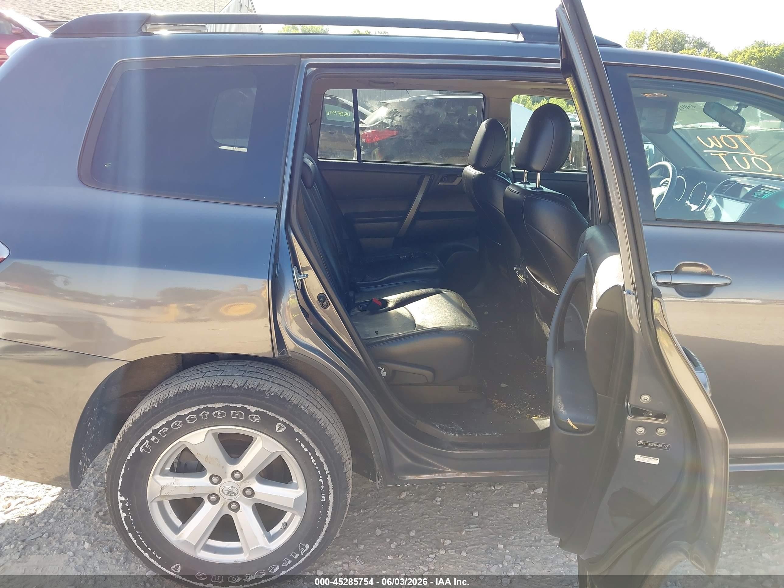 2010 Toyota Highlander Se V6 Gray vin: 5TDJK3EH7AS037723