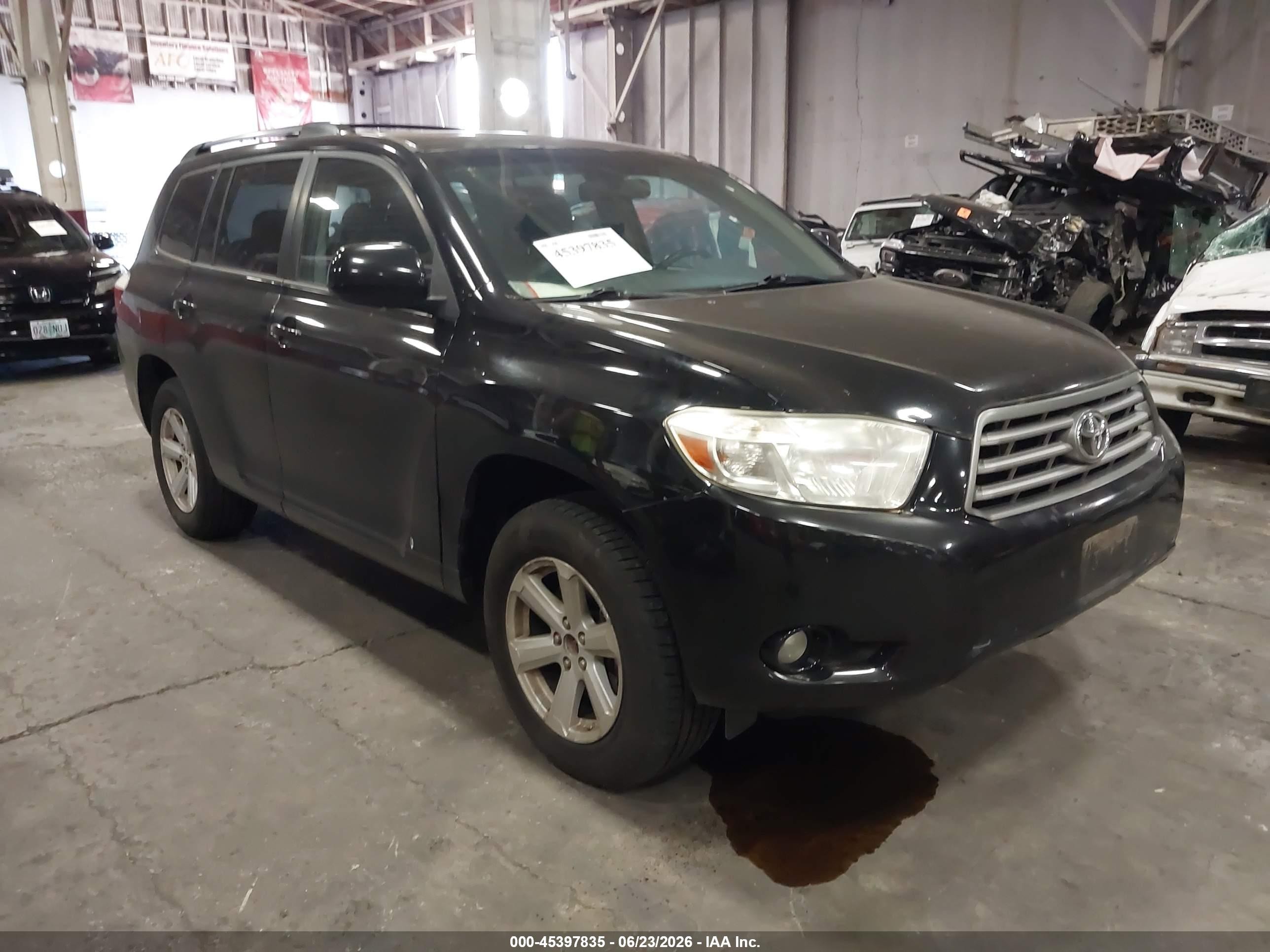2010 Toyota Highlander Se V6 Black vin: 5TDJK3EH8AS030098