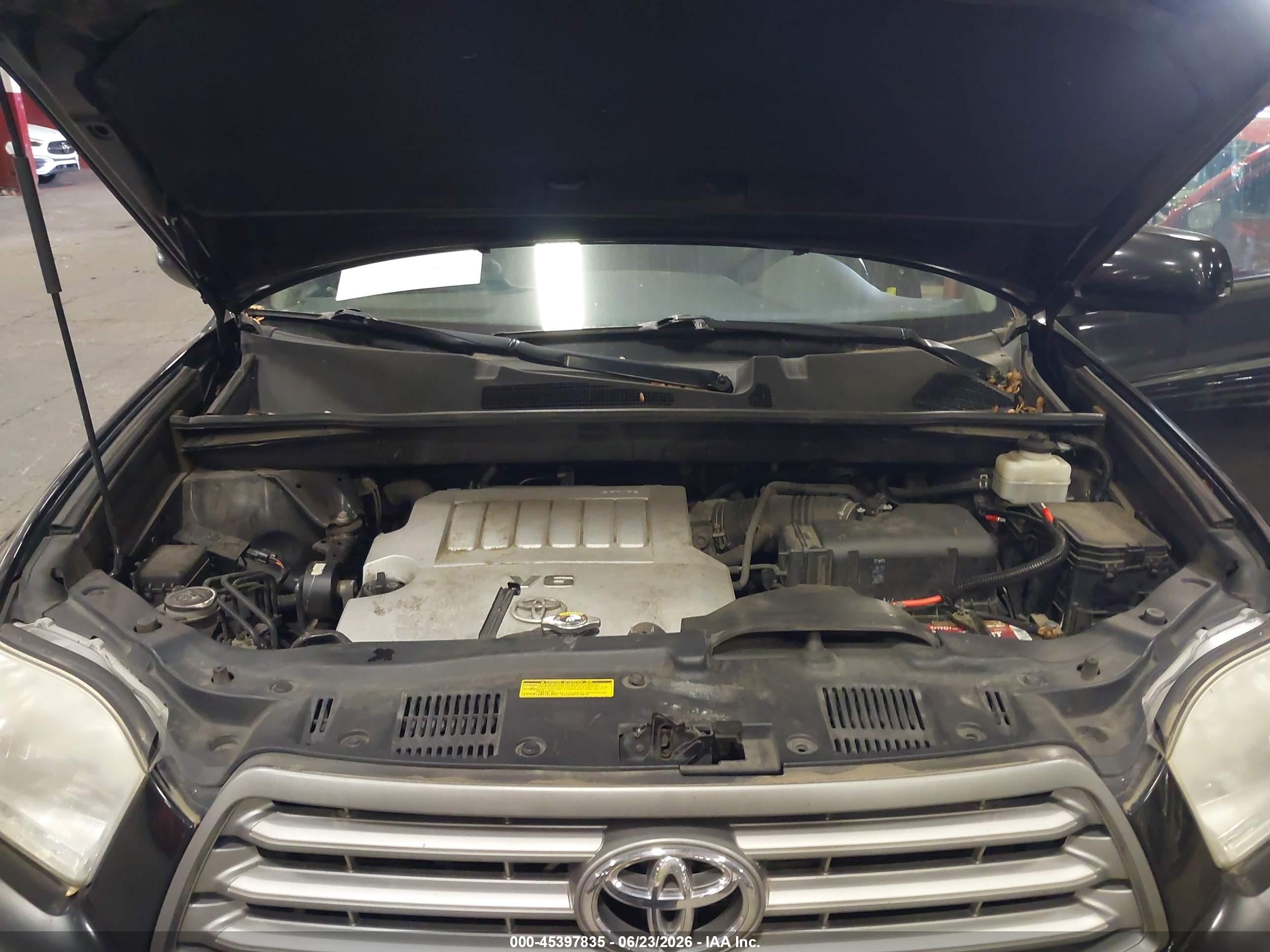 2010 Toyota Highlander Se V6 Black vin: 5TDJK3EH8AS030098