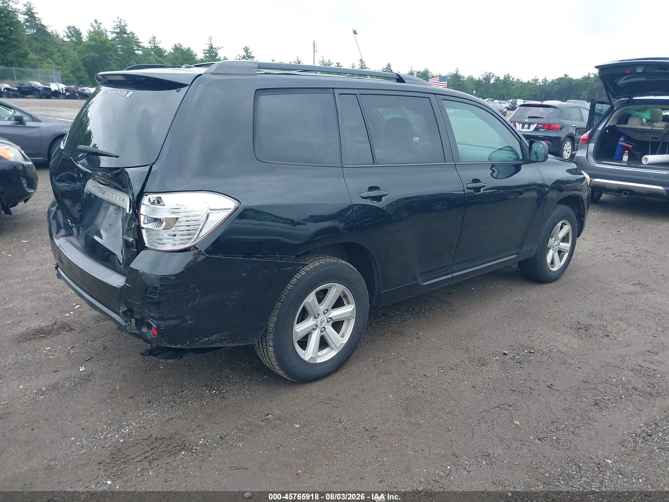 2010 Toyota Highlander Se V6 Black vin: 5TDJK3EH8AS035169
