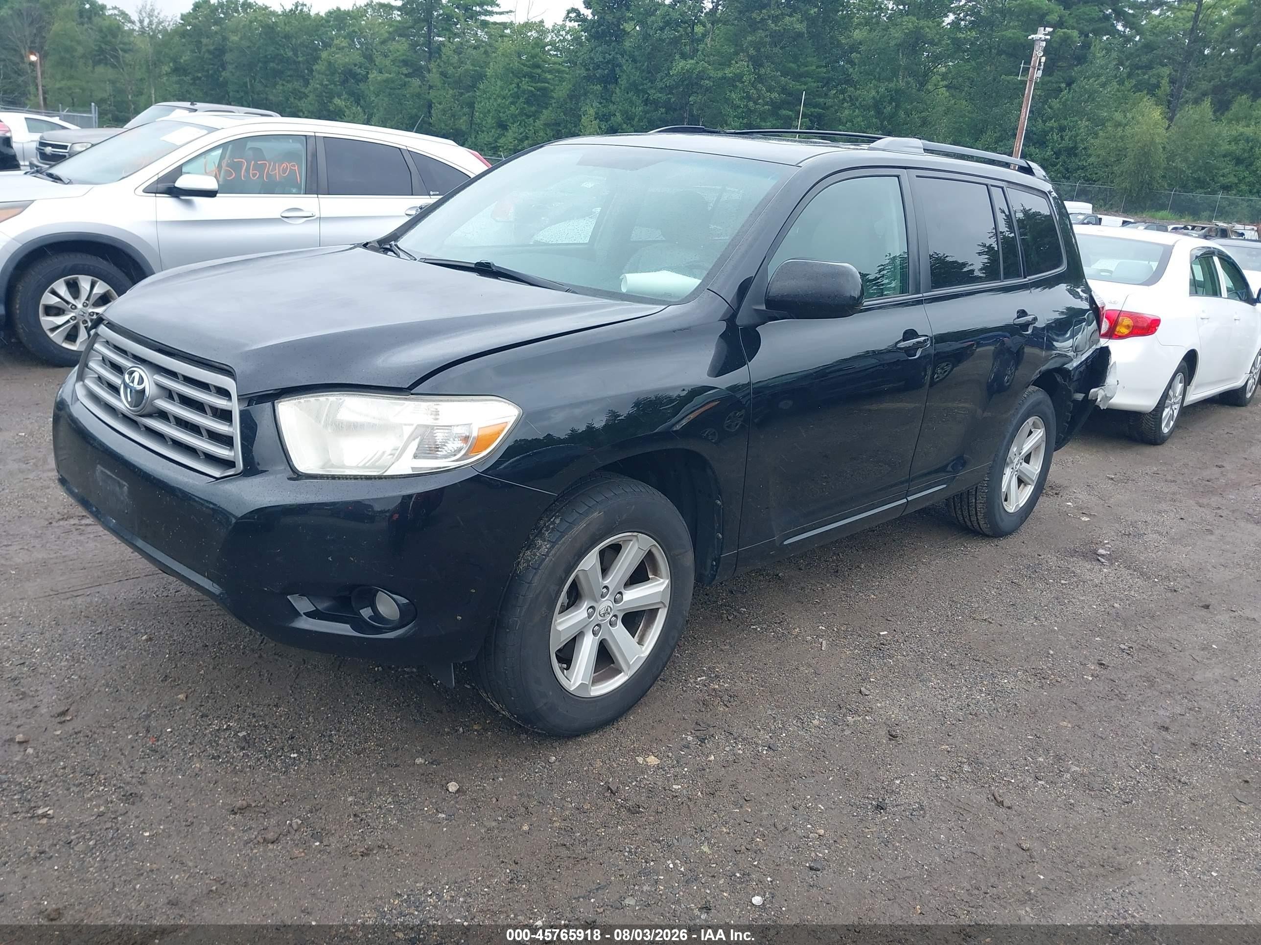 2010 Toyota Highlander Se V6 Black vin: 5TDJK3EH8AS035169