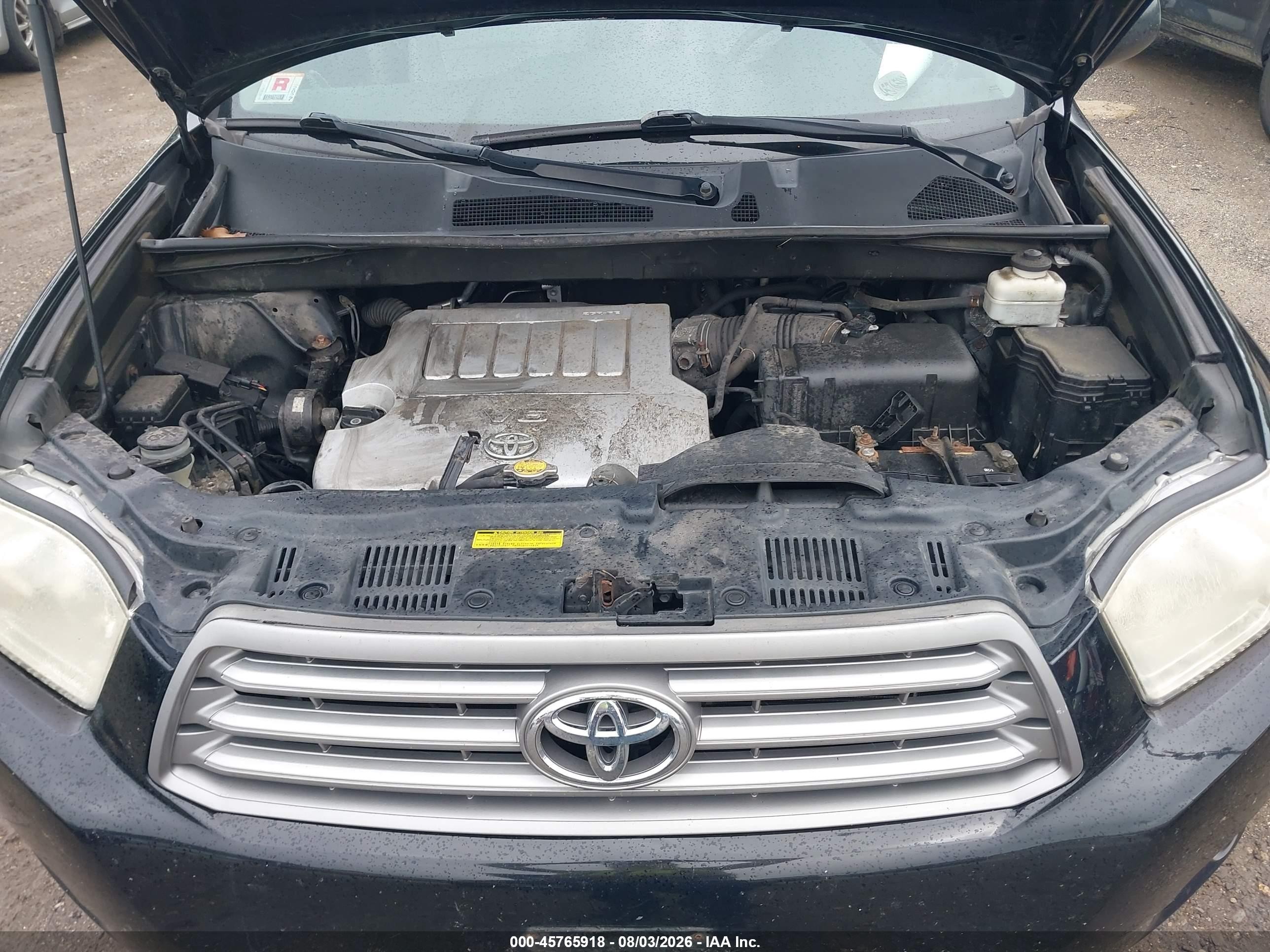 2010 Toyota Highlander Se V6 Black vin: 5TDJK3EH8AS035169