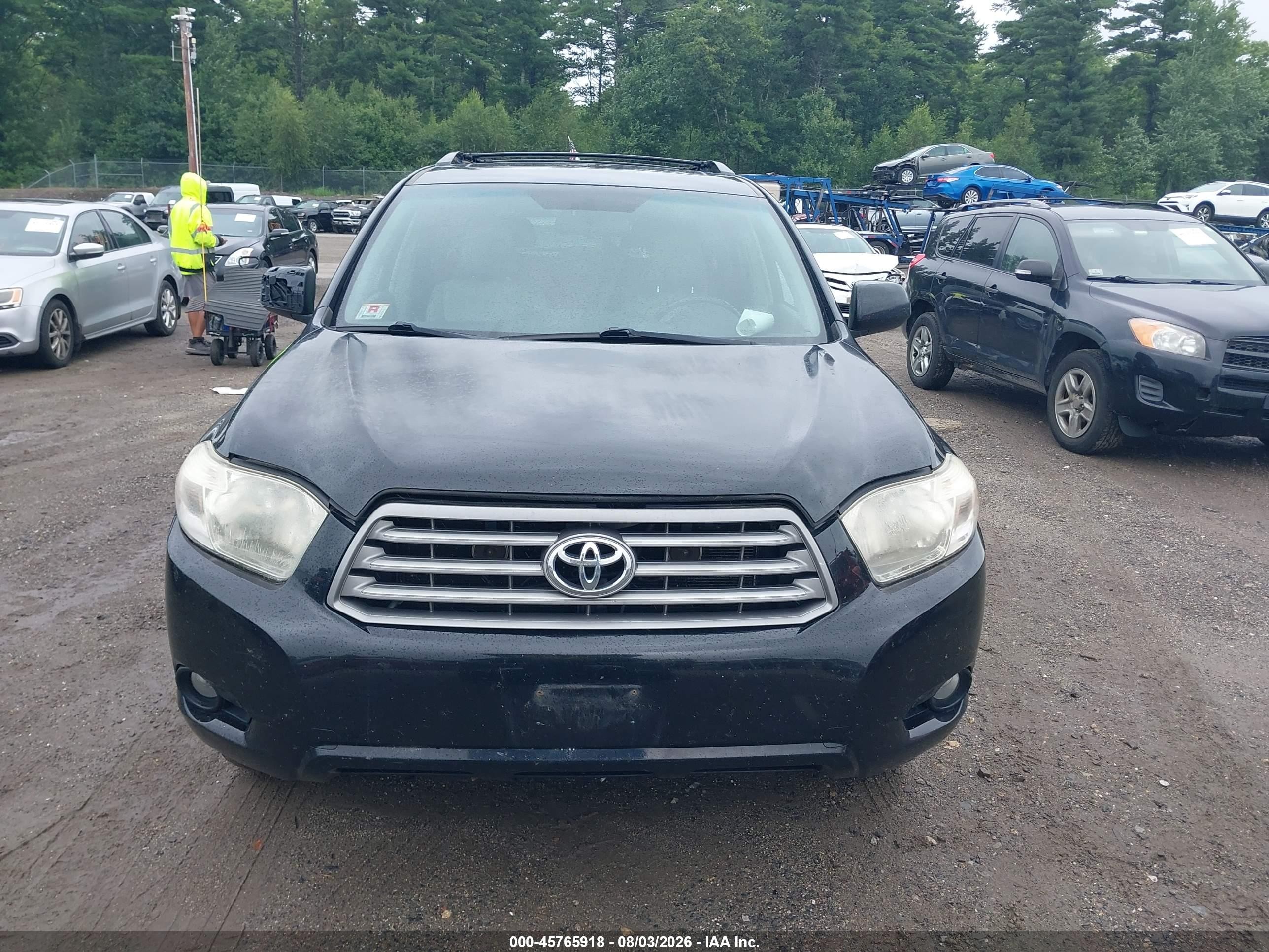 2010 Toyota Highlander Se V6 Black vin: 5TDJK3EH8AS035169