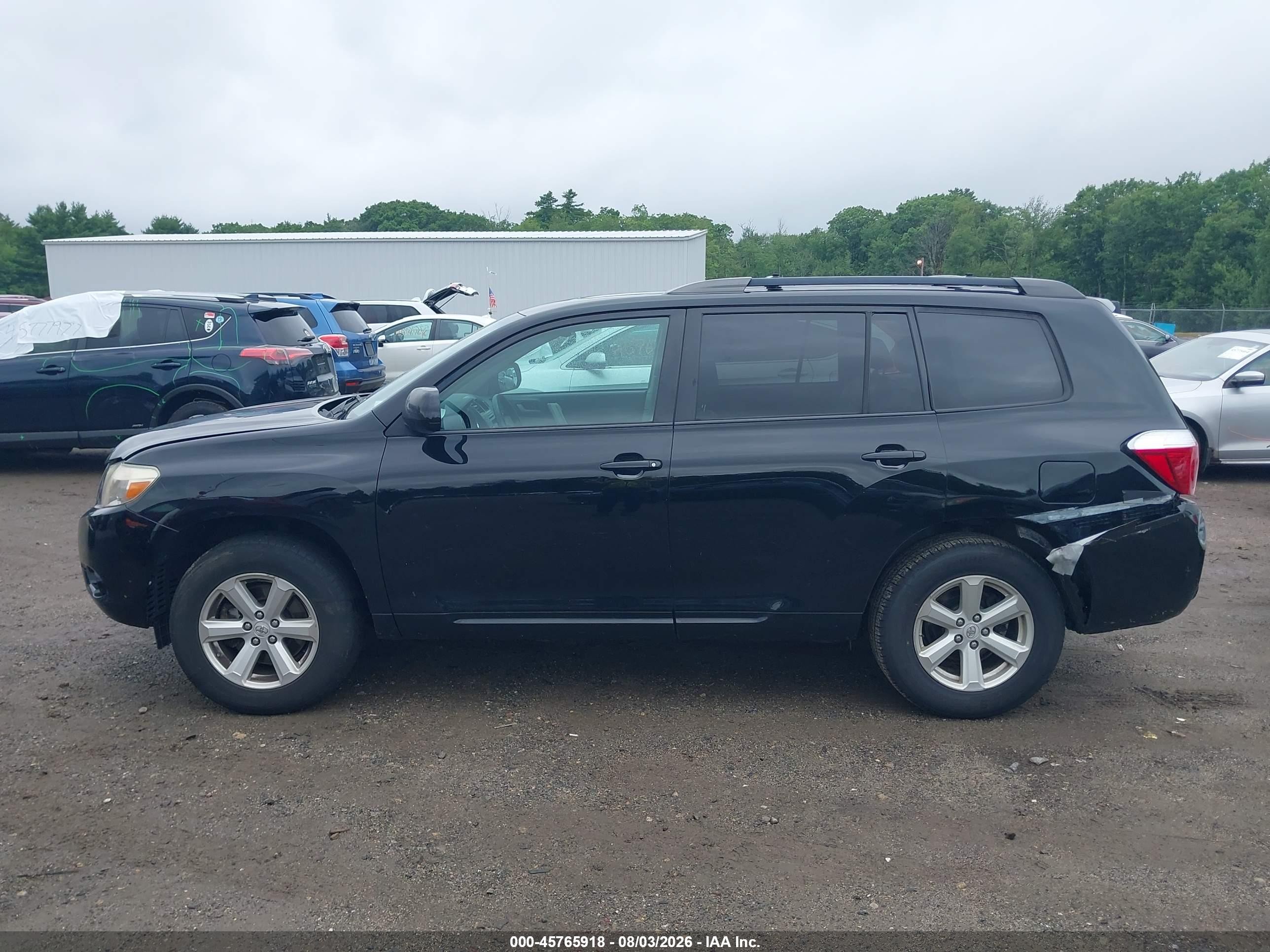 2010 Toyota Highlander Se V6 Black vin: 5TDJK3EH8AS035169