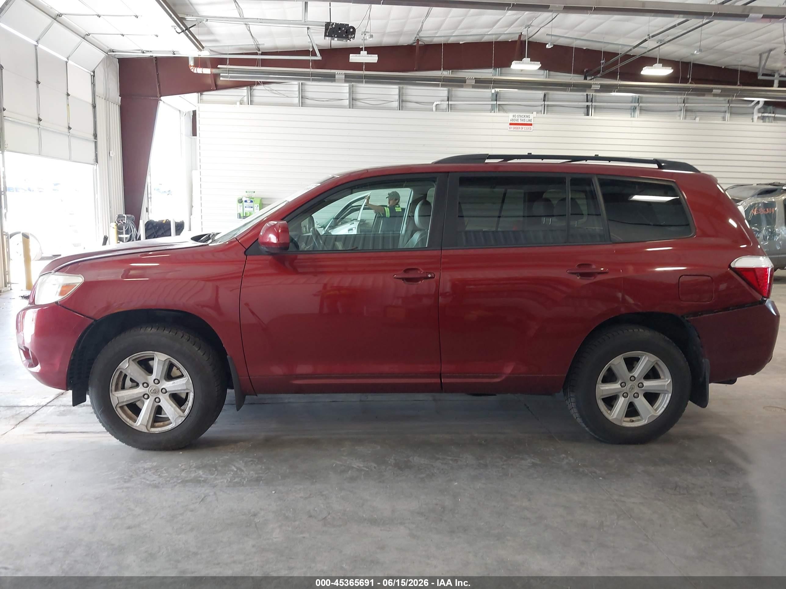 2010 Toyota Highlander Se V6 Red vin: 5TDJK3EH9AS032345