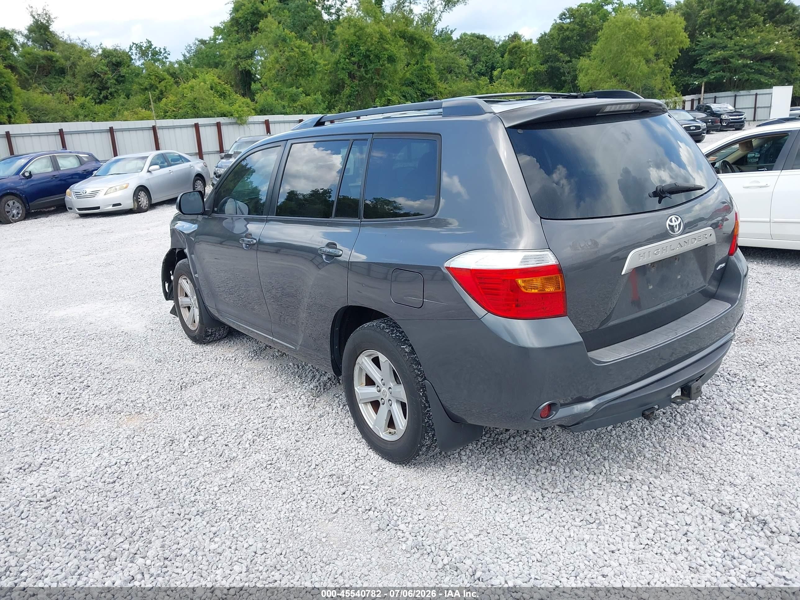 2010 Toyota Highlander Se V6 Gray vin: 5TDJK3EHXAS008569