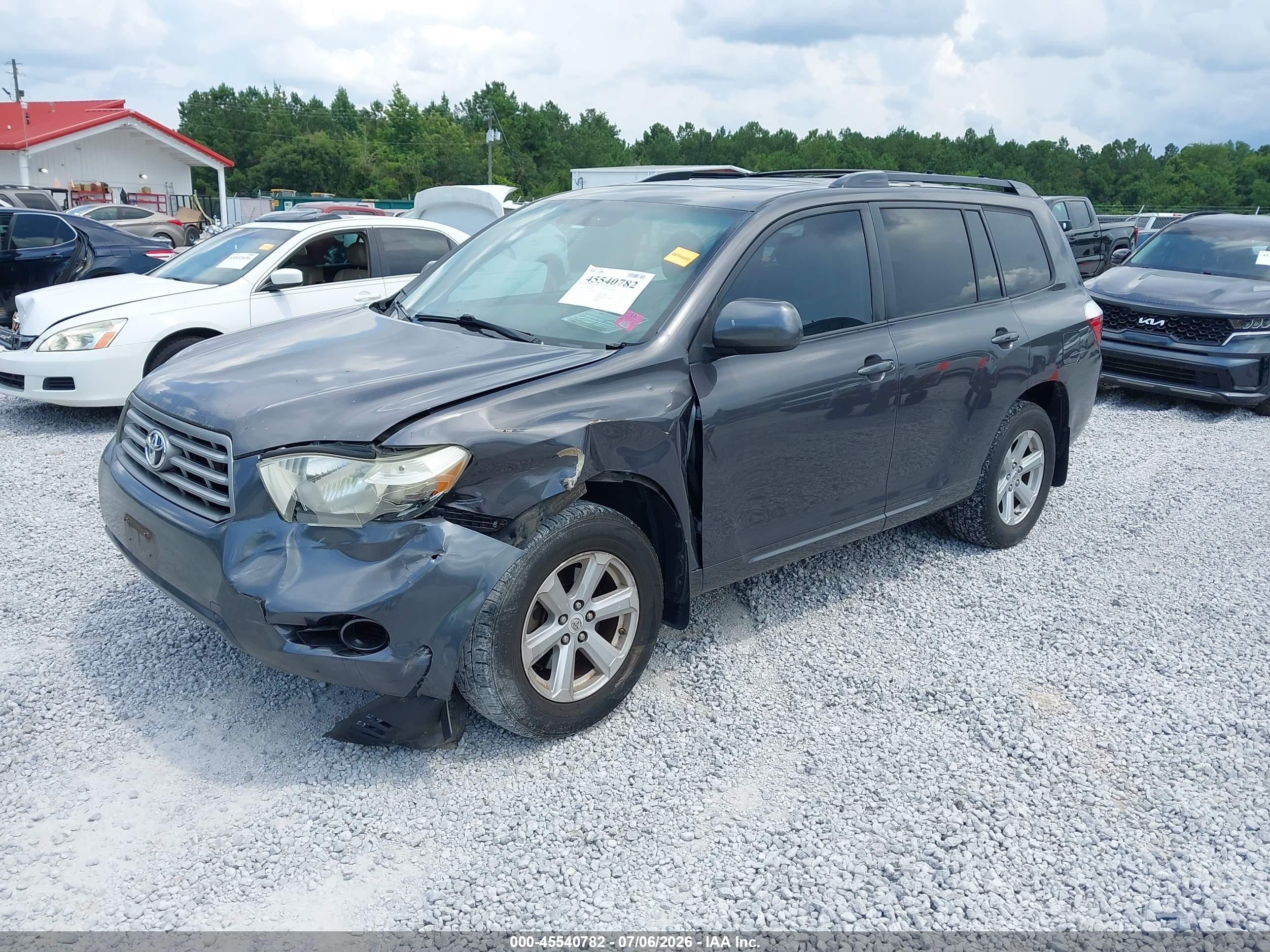 2010 Toyota Highlander Se V6 Gray vin: 5TDJK3EHXAS008569
