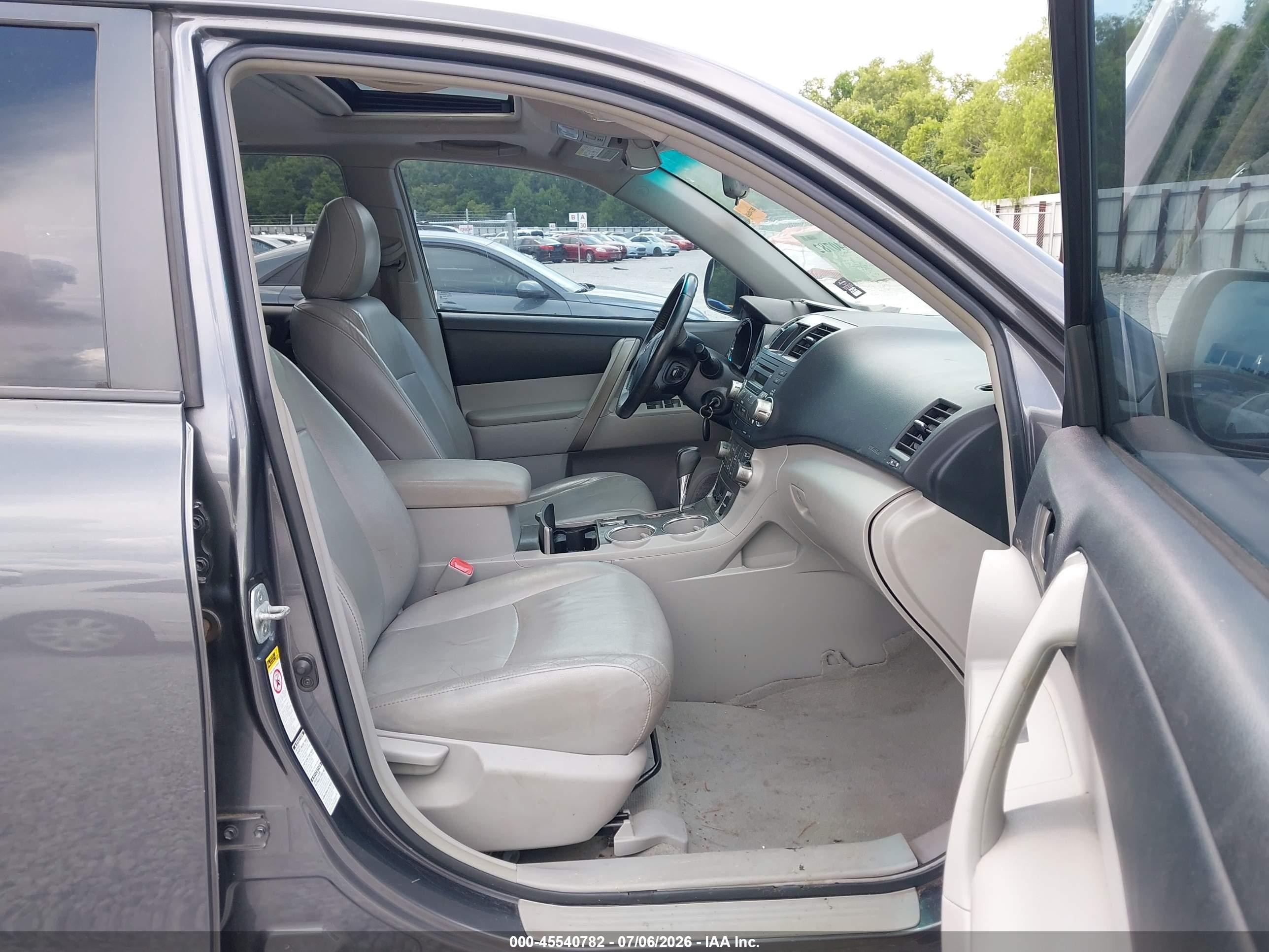 2010 Toyota Highlander Se V6 Gray vin: 5TDJK3EHXAS008569