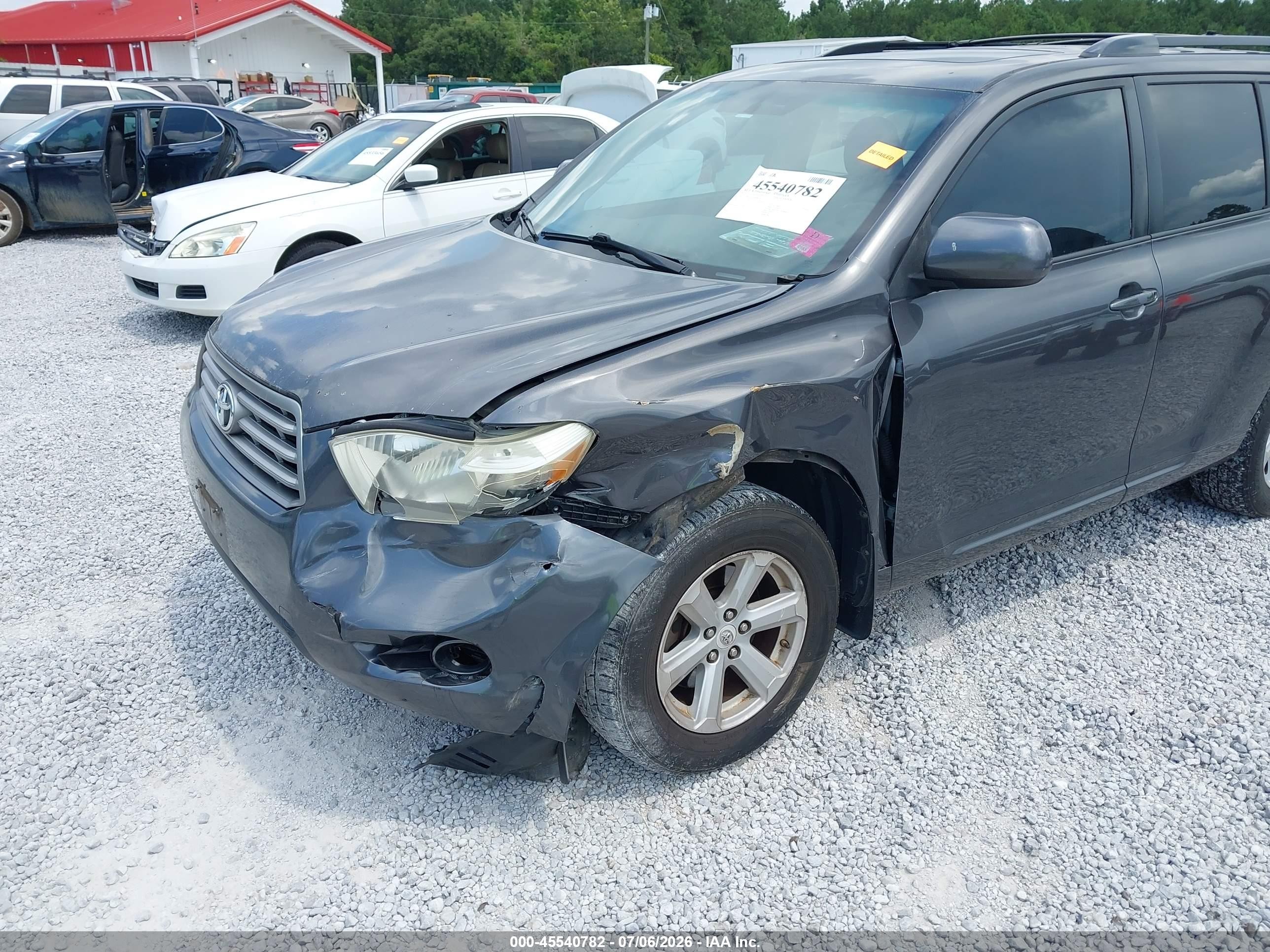 2010 Toyota Highlander Se V6 Gray vin: 5TDJK3EHXAS008569
