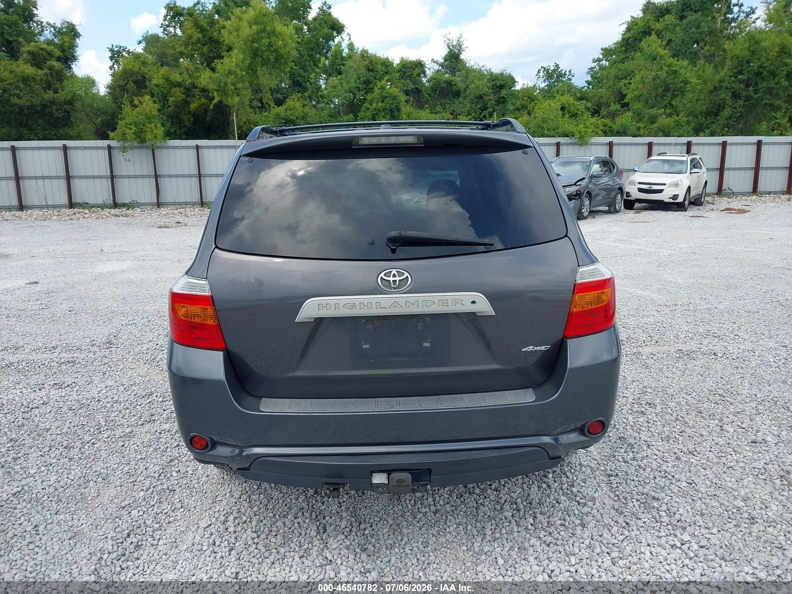 2010 Toyota Highlander Se V6 Gray vin: 5TDJK3EHXAS008569