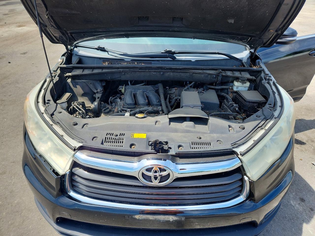 2014 Toyota Highlander Xle Black vin: 5TDJKRFH0ES035920