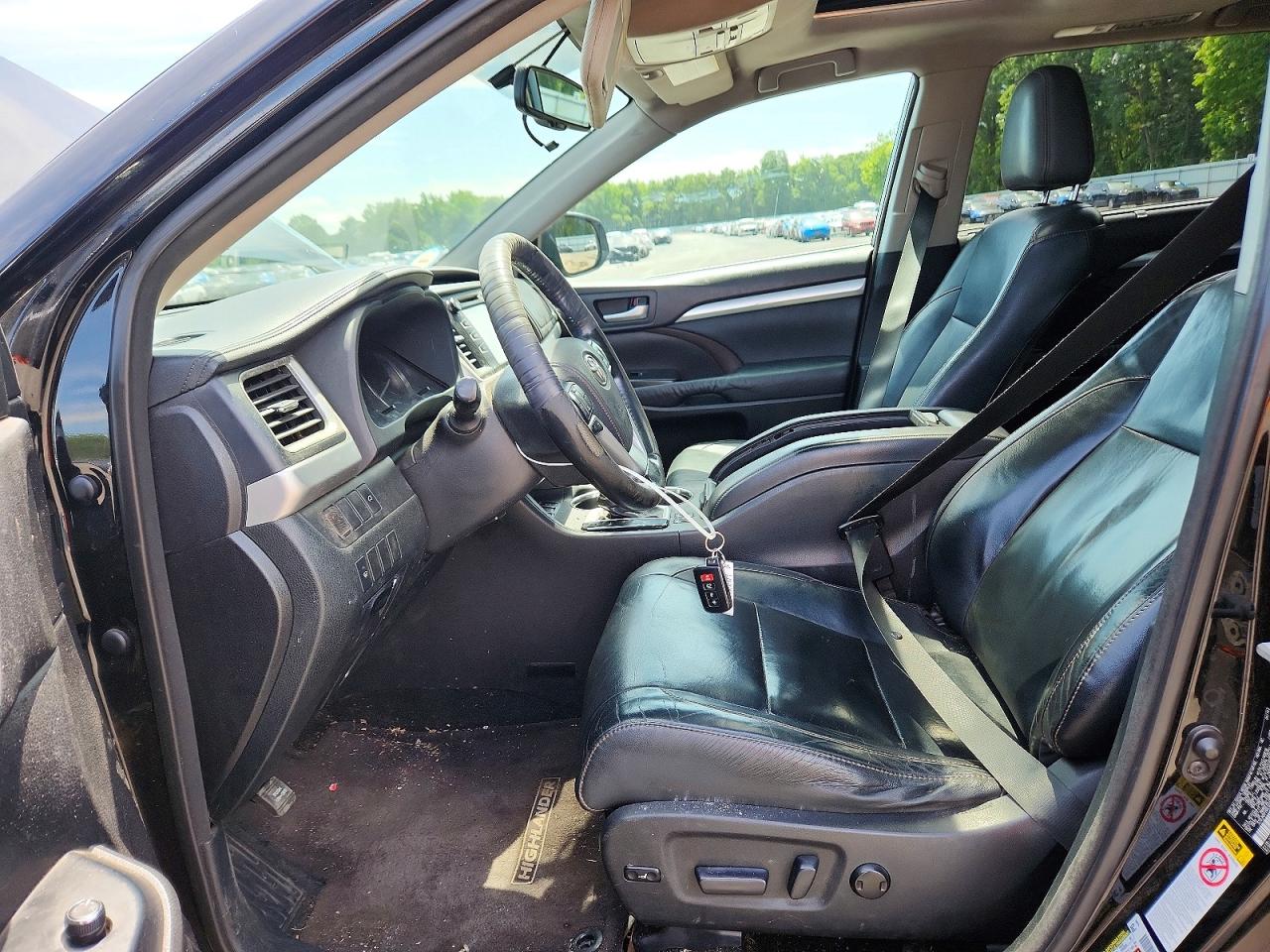 2014 Toyota Highlander Xle Black vin: 5TDJKRFH0ES035920