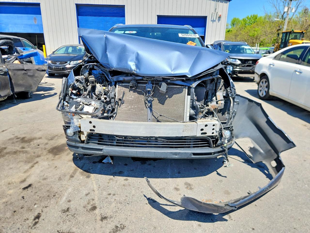 2014 Toyota Highlander Xle Blue vin: 5TDJKRFH0ES042009