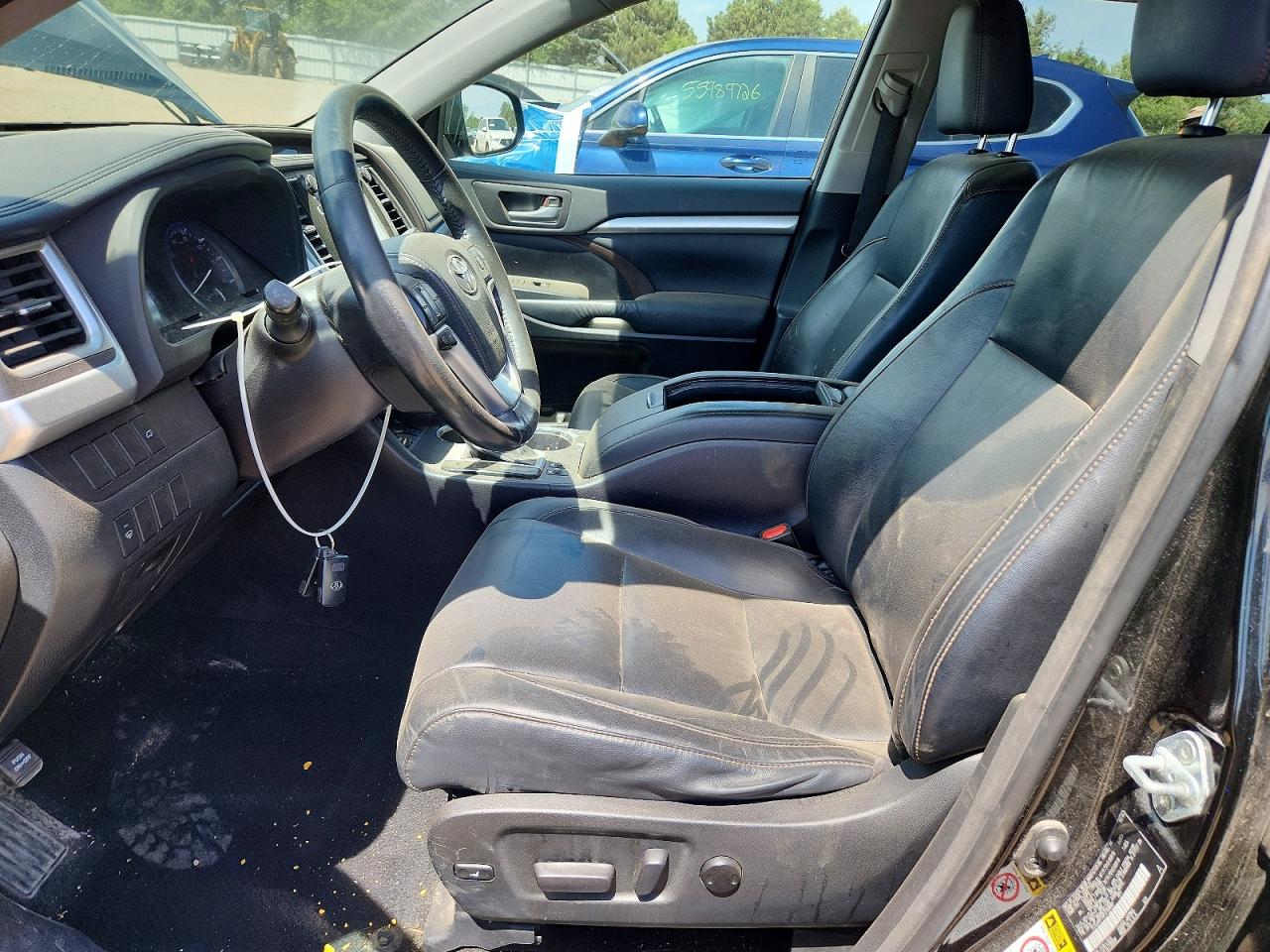 2015 Toyota Highlander Xle Черный vin: 5TDJKRFH0FS108897
