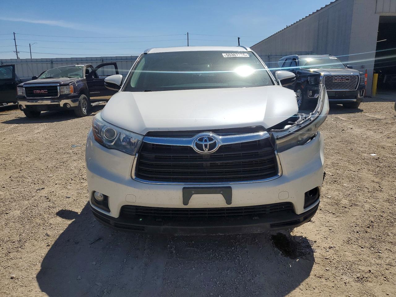 2015 Toyota Highlander Xle White vin: 5TDJKRFH0FS145903