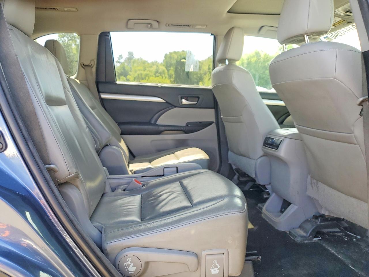 2014 Toyota Highlander Xle Blue vin: 5TDJKRFH1ES008922
