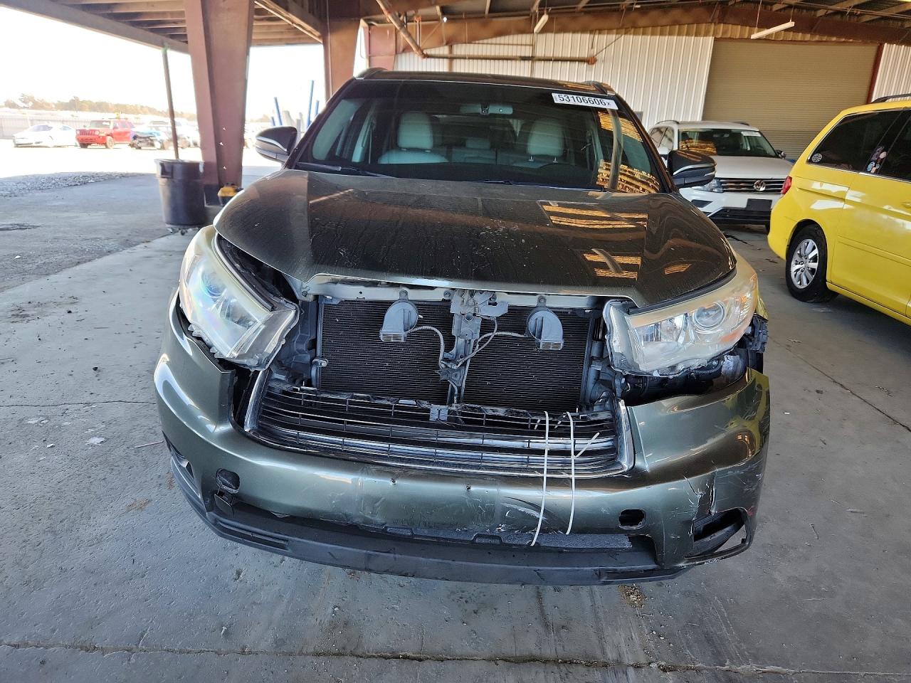 2014 Toyota Highlander Xle Зеленый vin: 5TDJKRFH1ES024263
