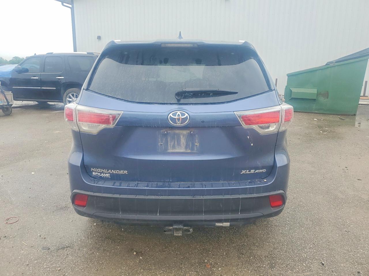 2015 Toyota Highlander Xle Blue vin: 5TDJKRFH1FS077031