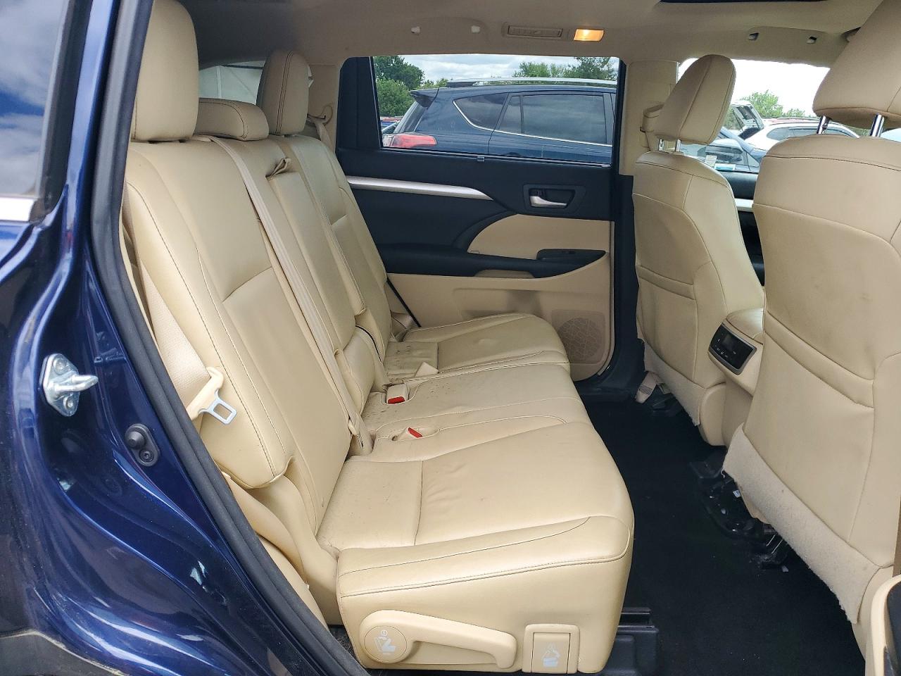 2015 Toyota Highlander Xle Blue vin: 5TDJKRFH1FS091799