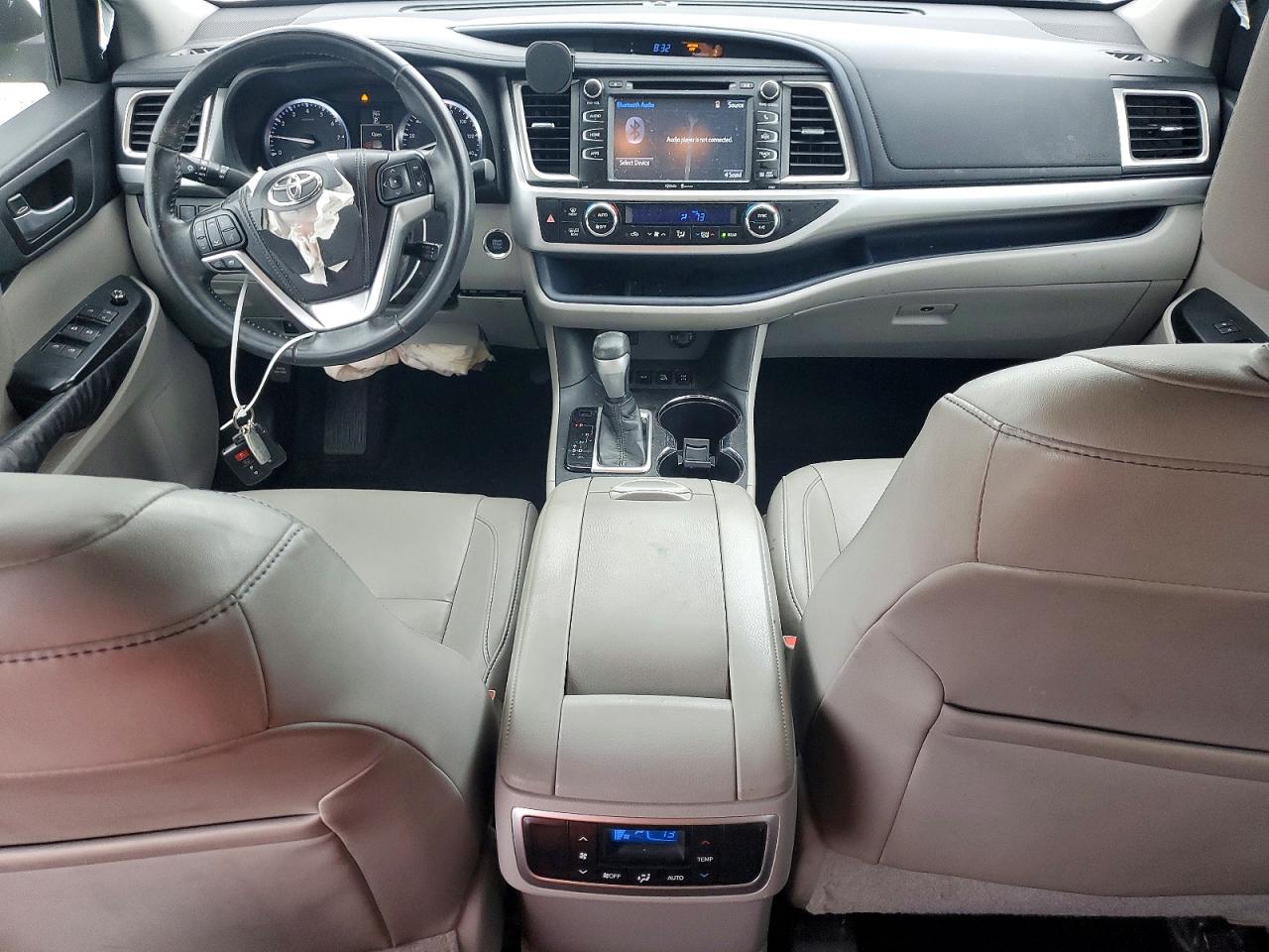 2015 Toyota Highlander Xle White vin: 5TDJKRFH1FS096940