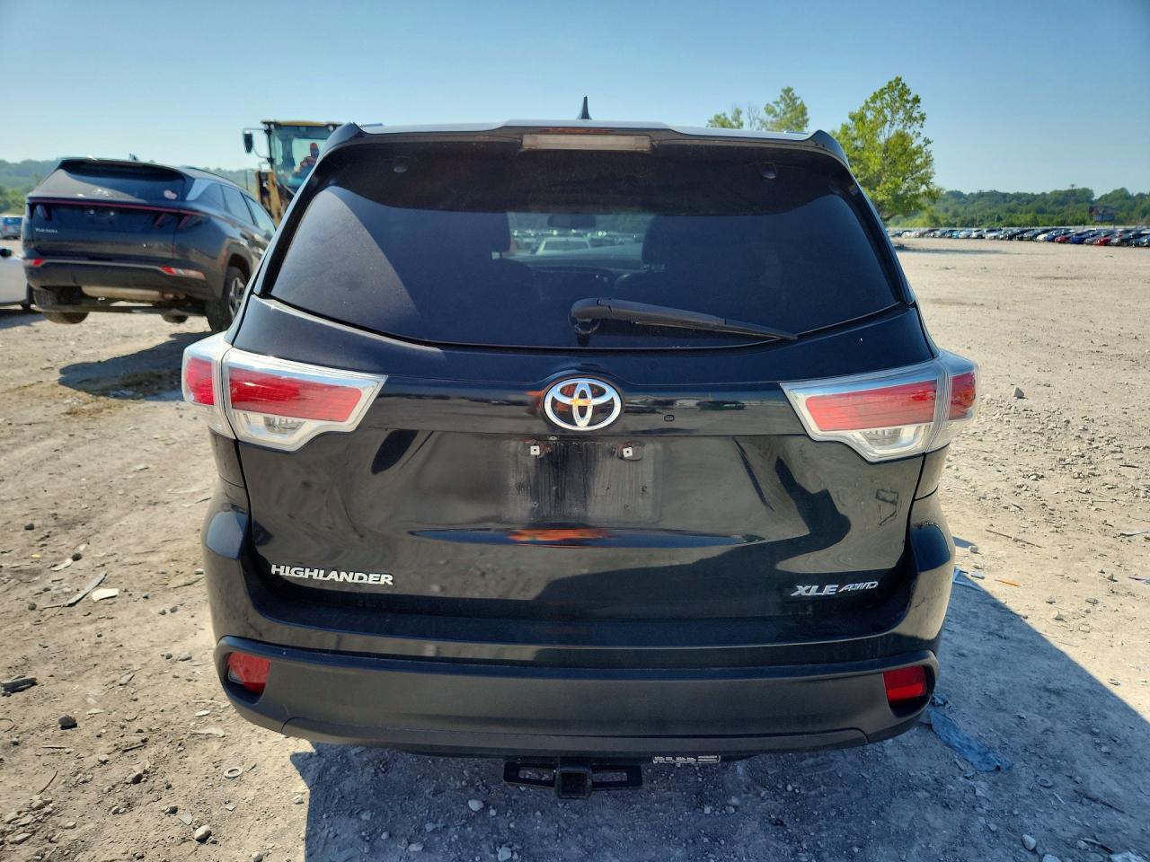 2015 Toyota Highlander Xle Black vin: 5TDJKRFH1FS147224