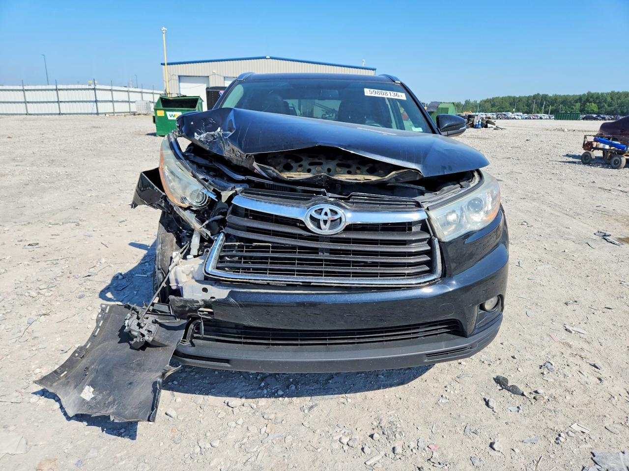 2015 Toyota Highlander Xle Black vin: 5TDJKRFH1FS147224