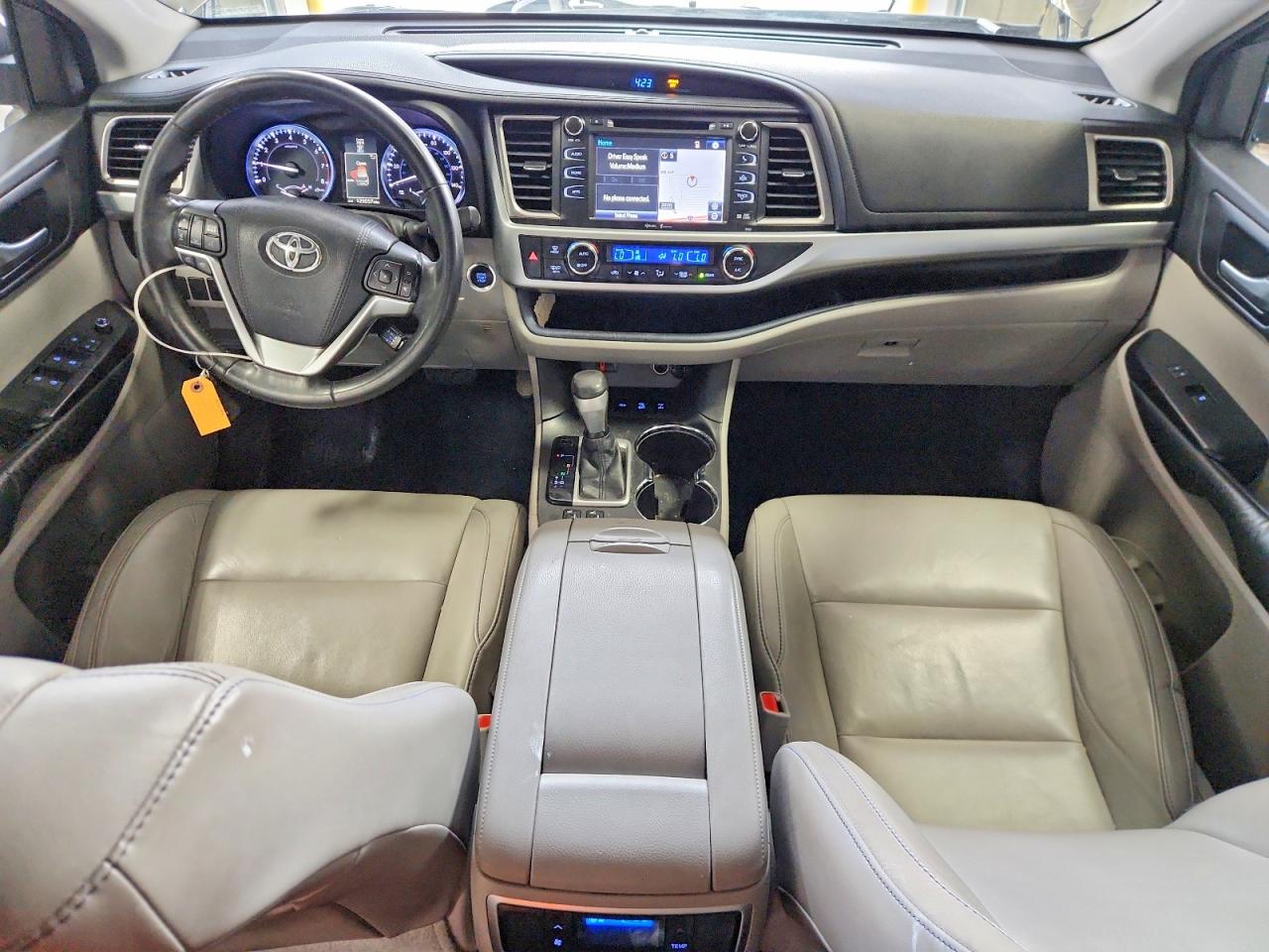 2015 Toyota Highlander Xle Gray vin: 5TDJKRFH1FS147675