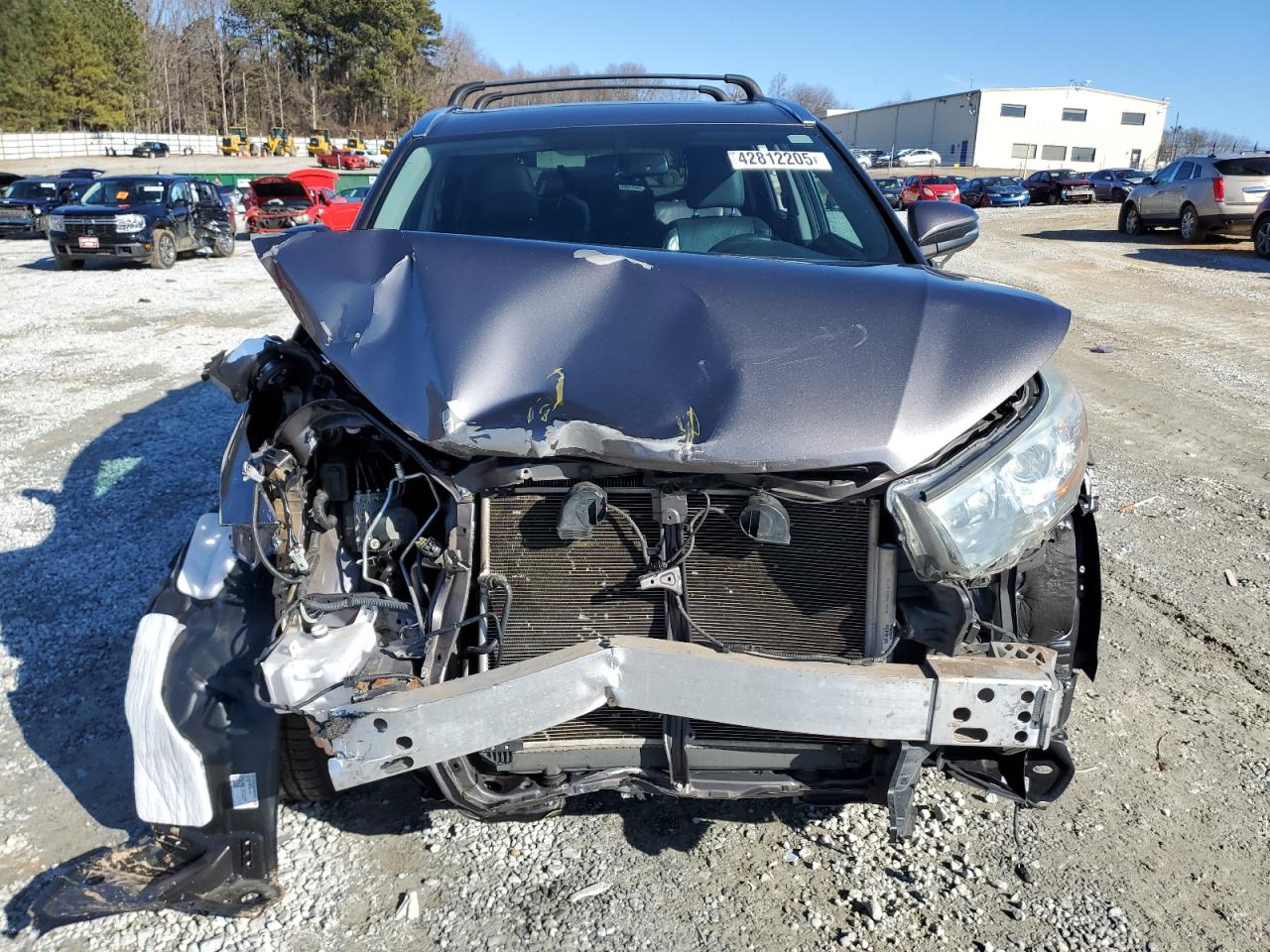 2015 Toyota Highlander Xle Gray vin: 5TDJKRFH1FS220589