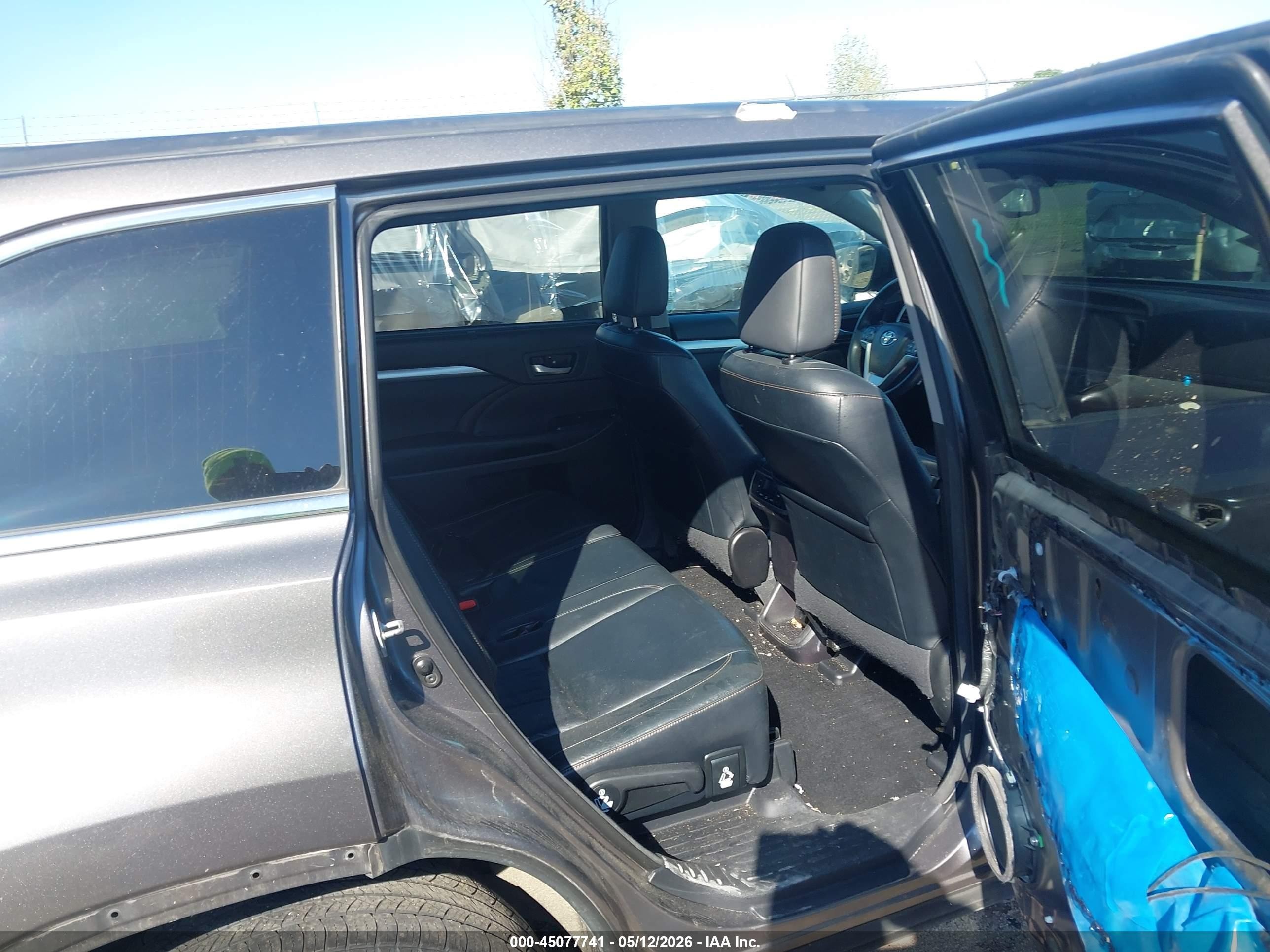 2014 Toyota Highlander Xle V6 Gray vin: 5TDJKRFH2ES025891