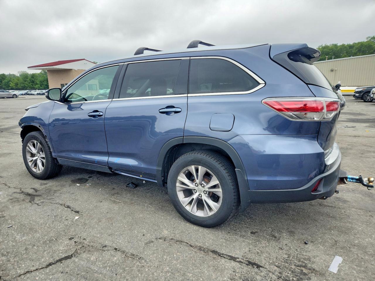 2014 Toyota Highlander Xle Синий vin: 5TDJKRFH2ES039693
