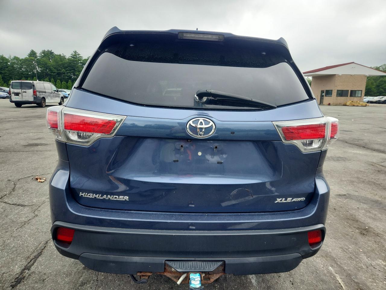 2014 Toyota Highlander Xle Синий vin: 5TDJKRFH2ES039693