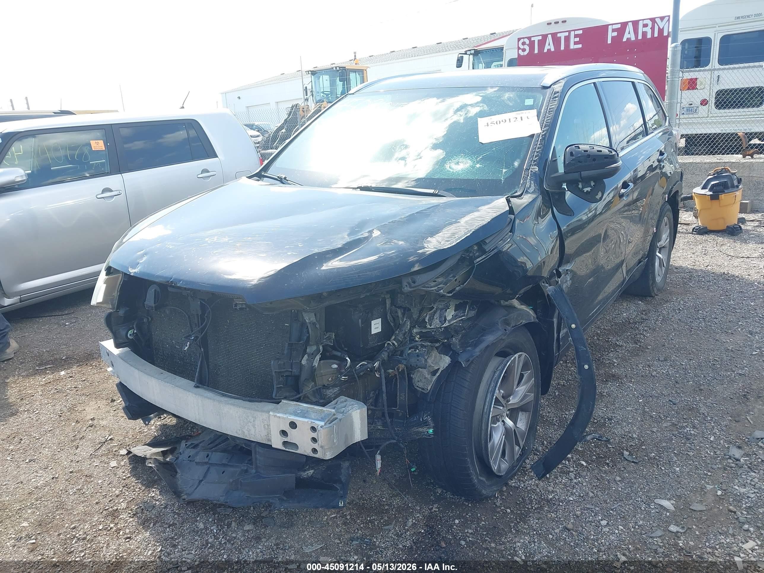 2015 Toyota Highlander Xle V6 Черный vin: 5TDJKRFH2FS112269