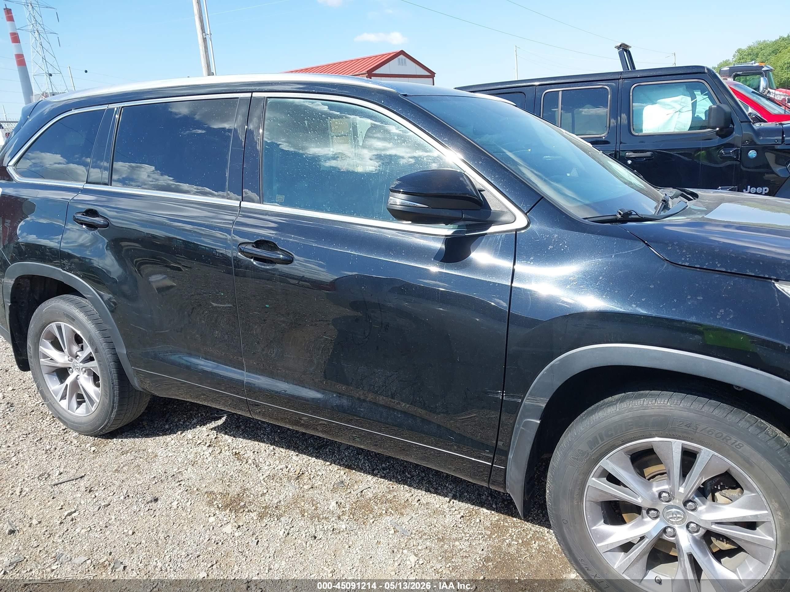 2015 Toyota Highlander Xle V6 Черный vin: 5TDJKRFH2FS112269