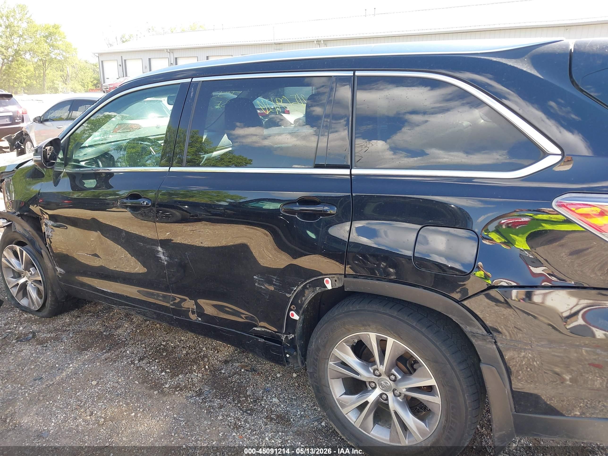 2015 Toyota Highlander Xle V6 Черный vin: 5TDJKRFH2FS112269