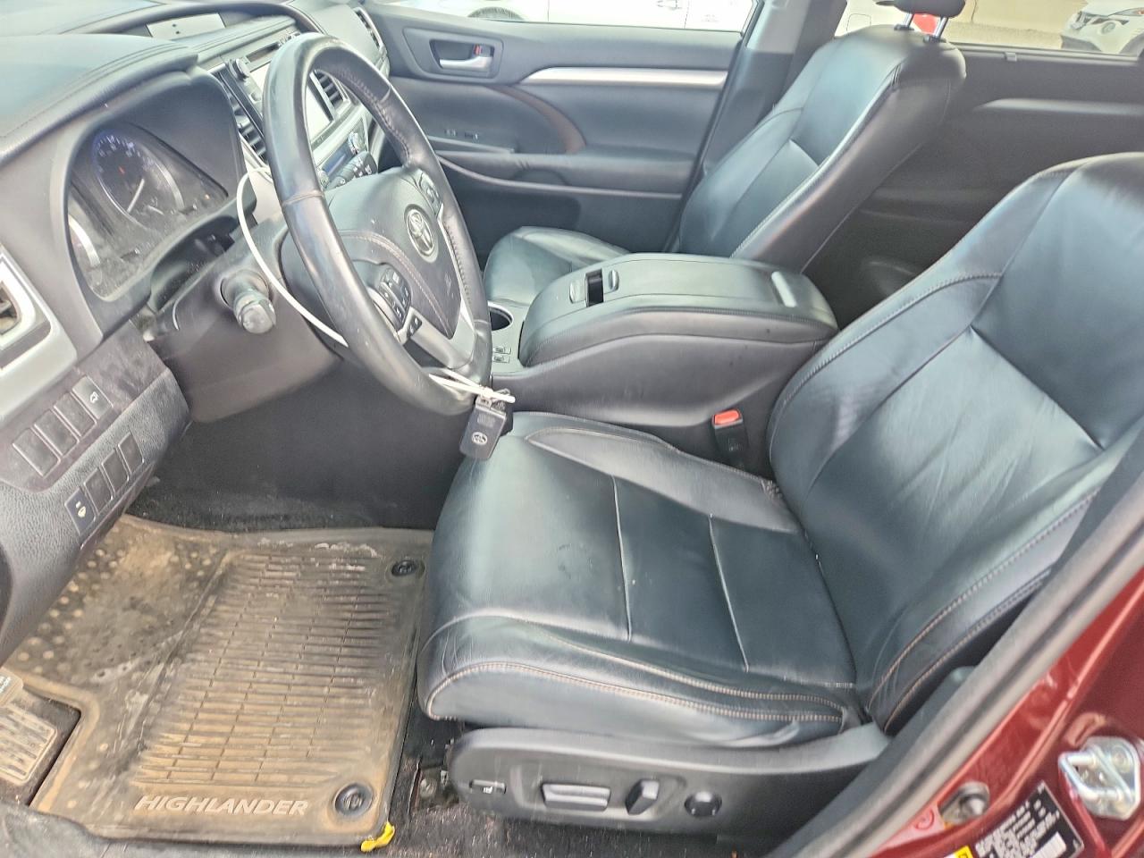 2015 Toyota Highlander Xle Темно-бордовый vin: 5TDJKRFH2FS116905