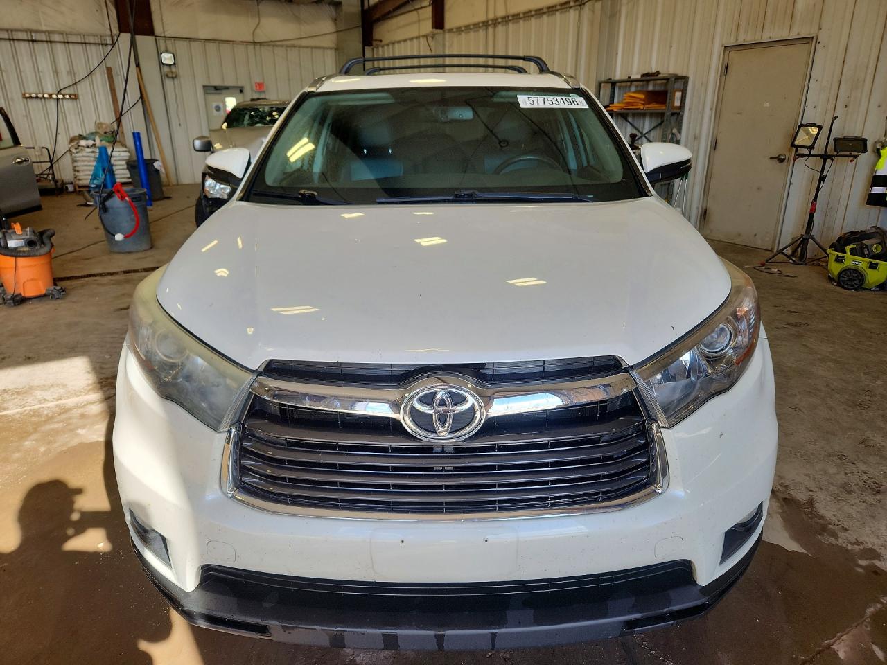 2015 Toyota Highlander Xle White vin: 5TDJKRFH2FS183293