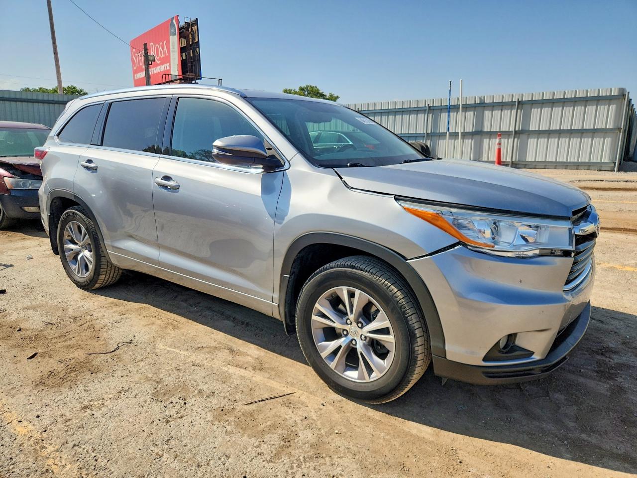 2015 Toyota Highlander Xle Gray vin: 5TDJKRFH2FS197890