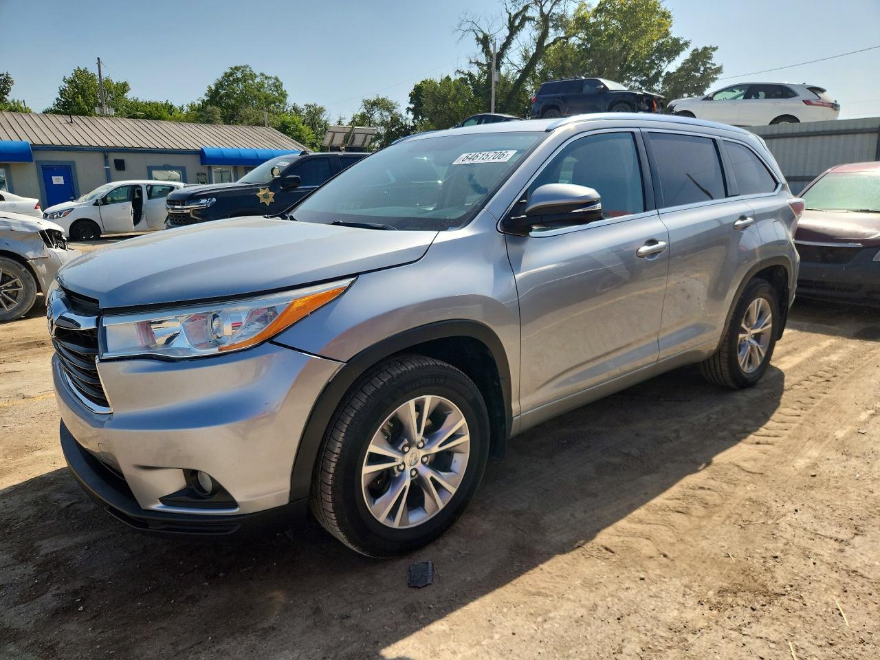 2015 Toyota Highlander Xle Gray vin: 5TDJKRFH2FS197890