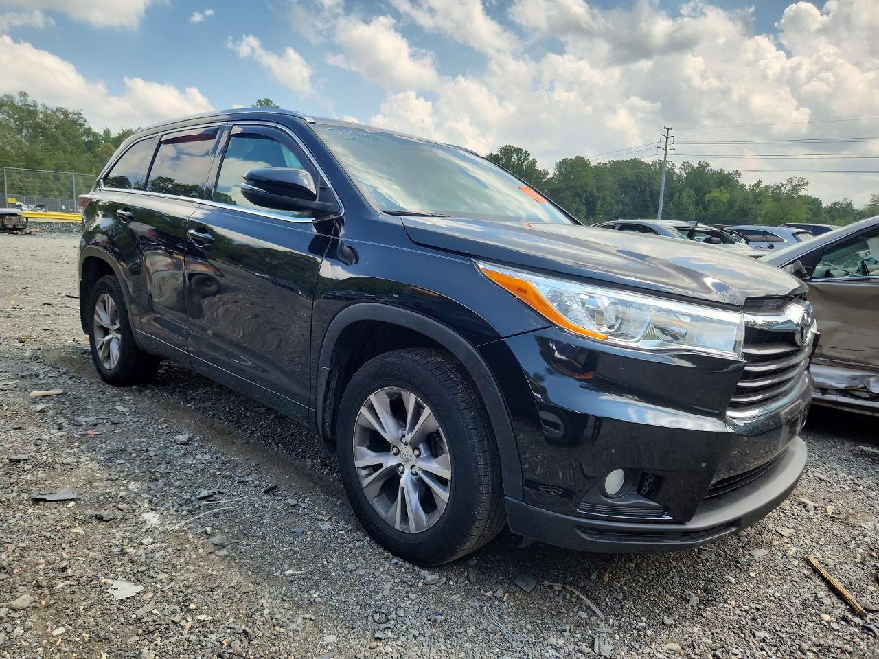 2015 Toyota Highlander Xle Черный vin: 5TDJKRFH2FS219046