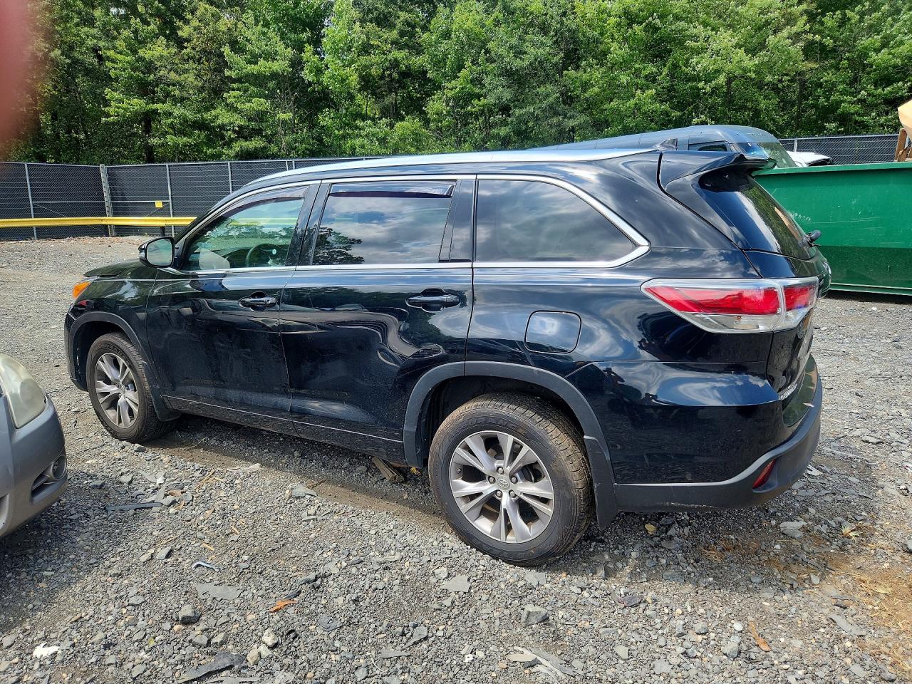 2015 Toyota Highlander Xle Черный vin: 5TDJKRFH2FS219046