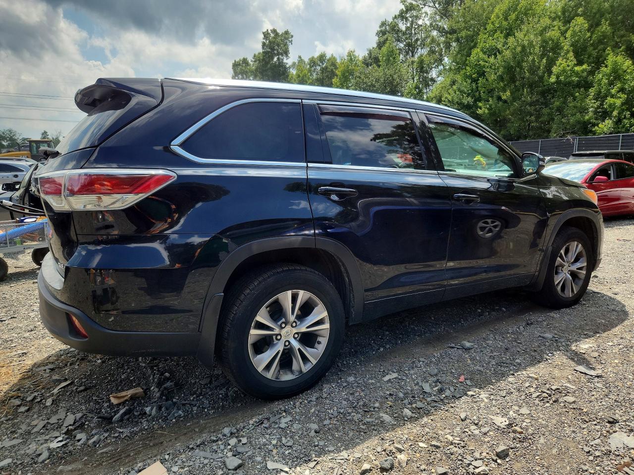 2015 Toyota Highlander Xle Черный vin: 5TDJKRFH2FS219046