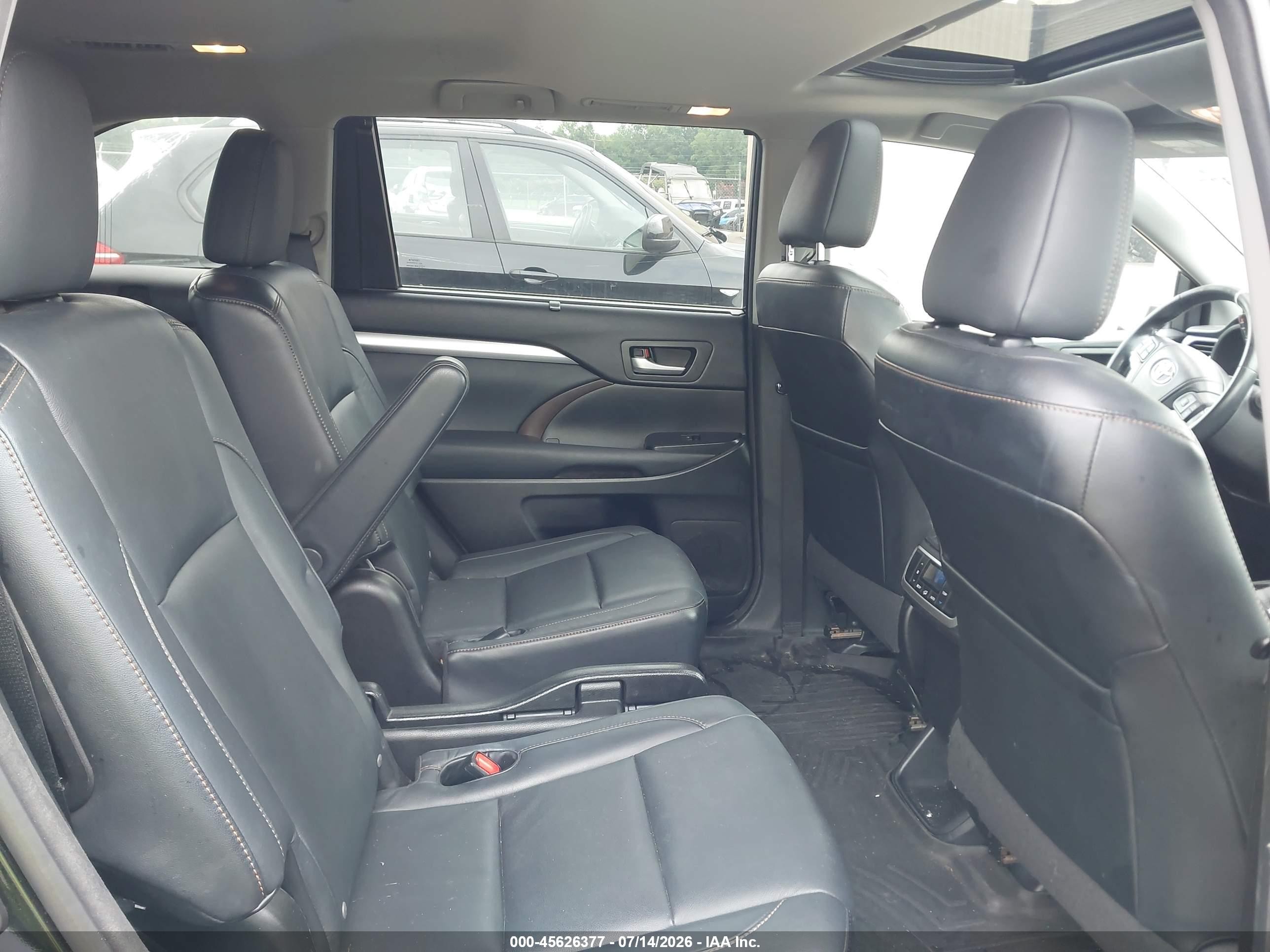 2014 Toyota Highlander Xle V6 Black vin: 5TDJKRFH3ES054204