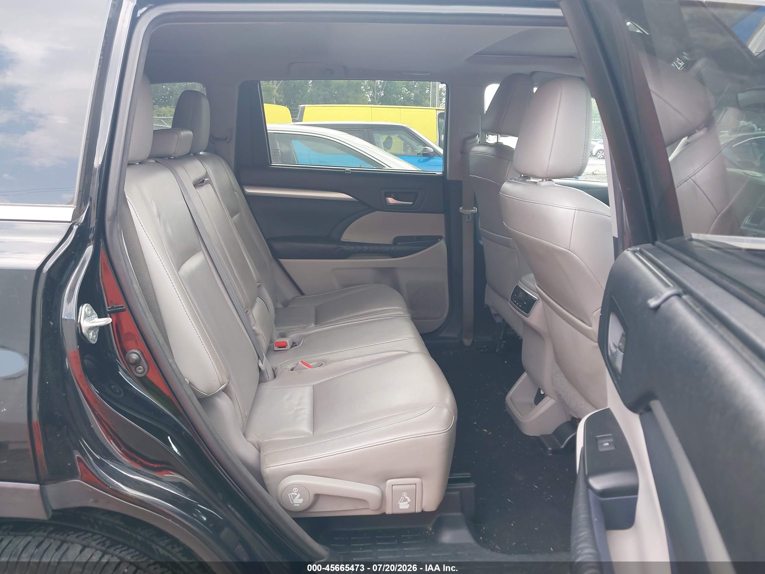 2014 Toyota Highlander Xle V6 Black vin: 5TDJKRFH3ES060357