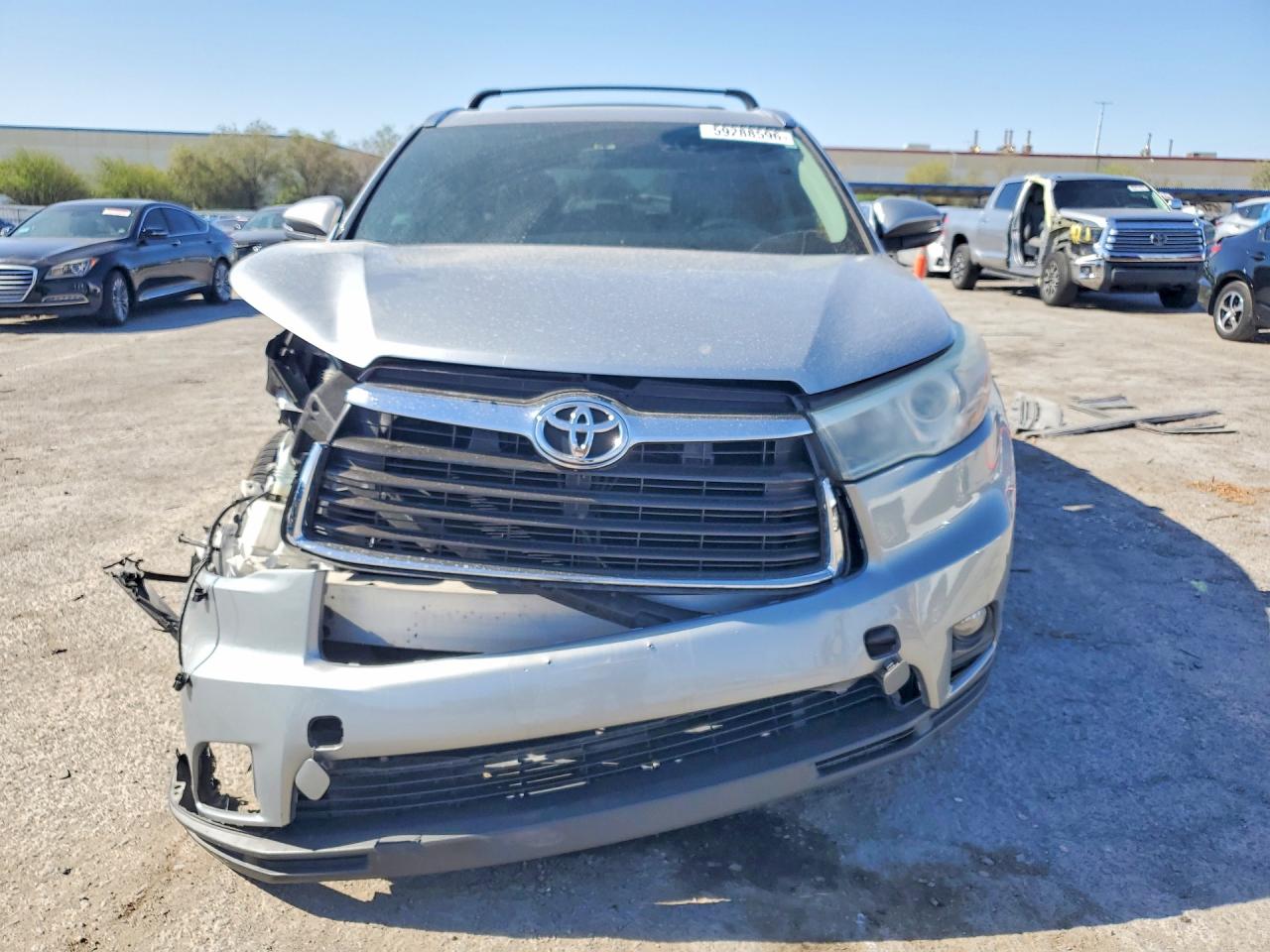 2015 Toyota Highlander Xle Silver vin: 5TDJKRFH3FS093943