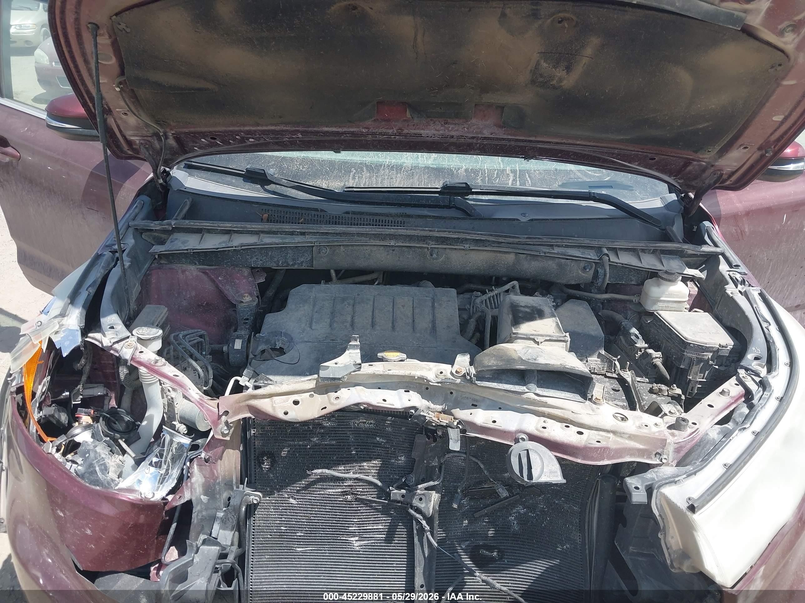 2014 Toyota Highlander Xle V6 Темно-бордовый vin: 5TDJKRFH4ES054647