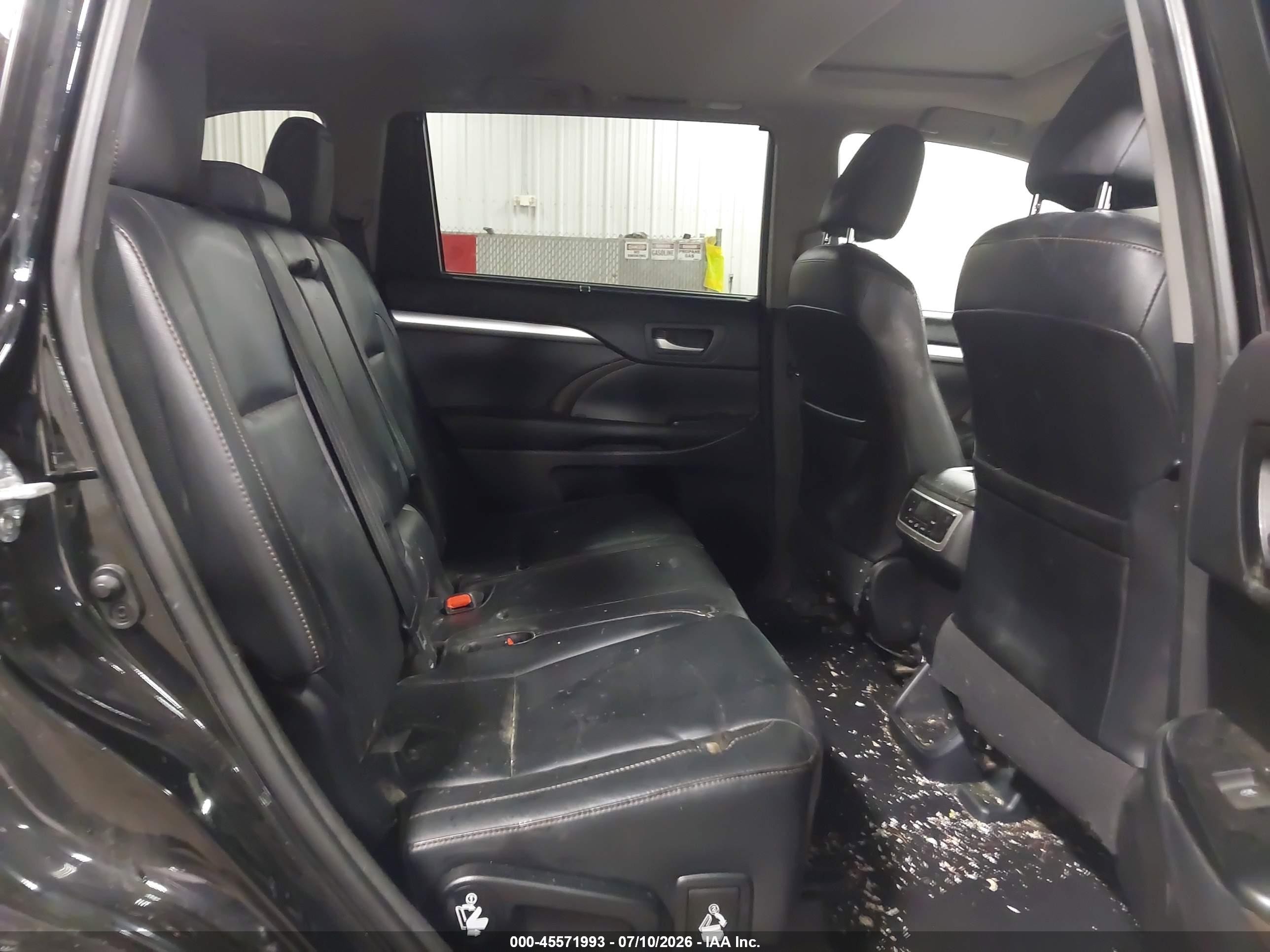 2015 Toyota Highlander Xle V6 Black vin: 5TDJKRFH4FS090629
